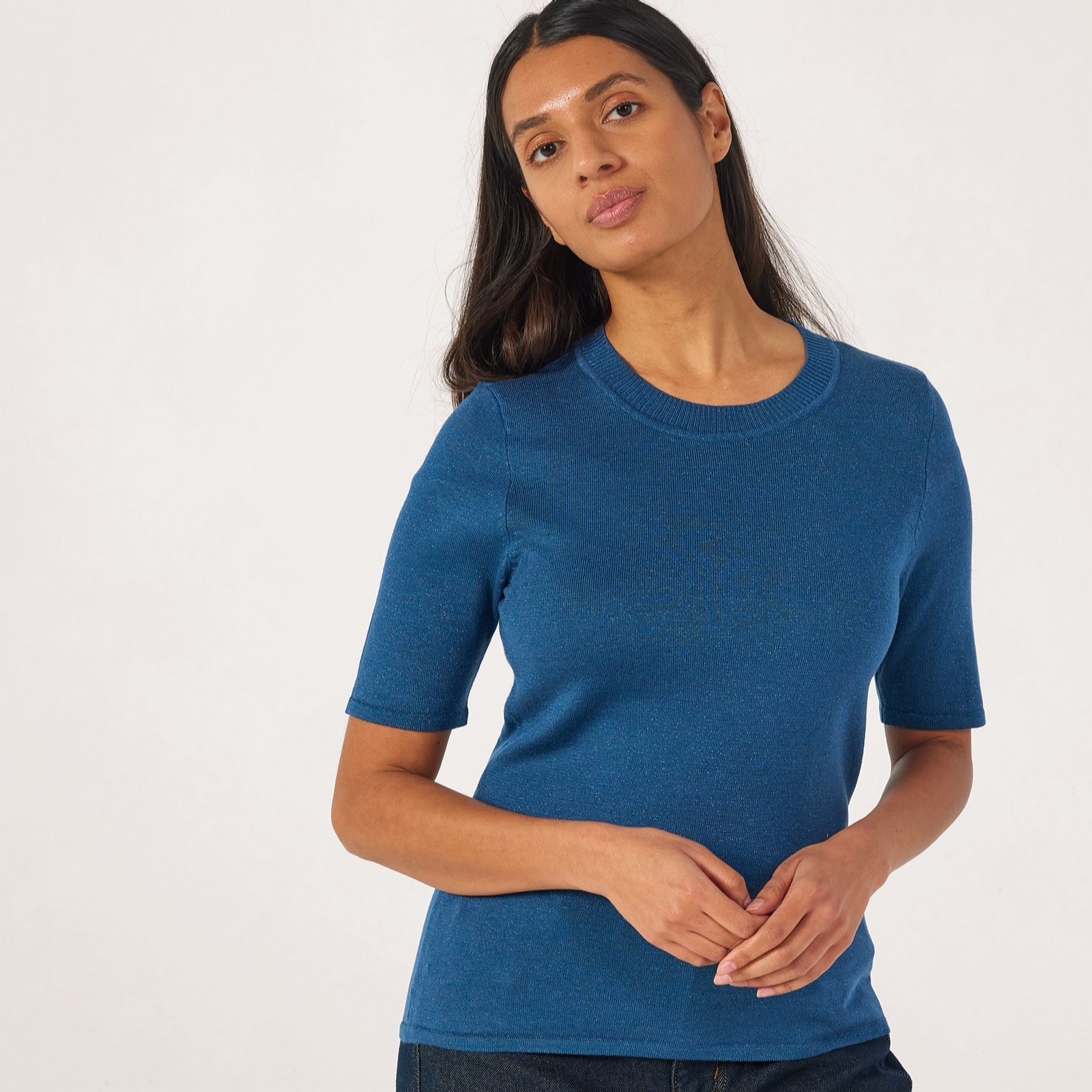 Selected Femme Lura Lurex Detail Top