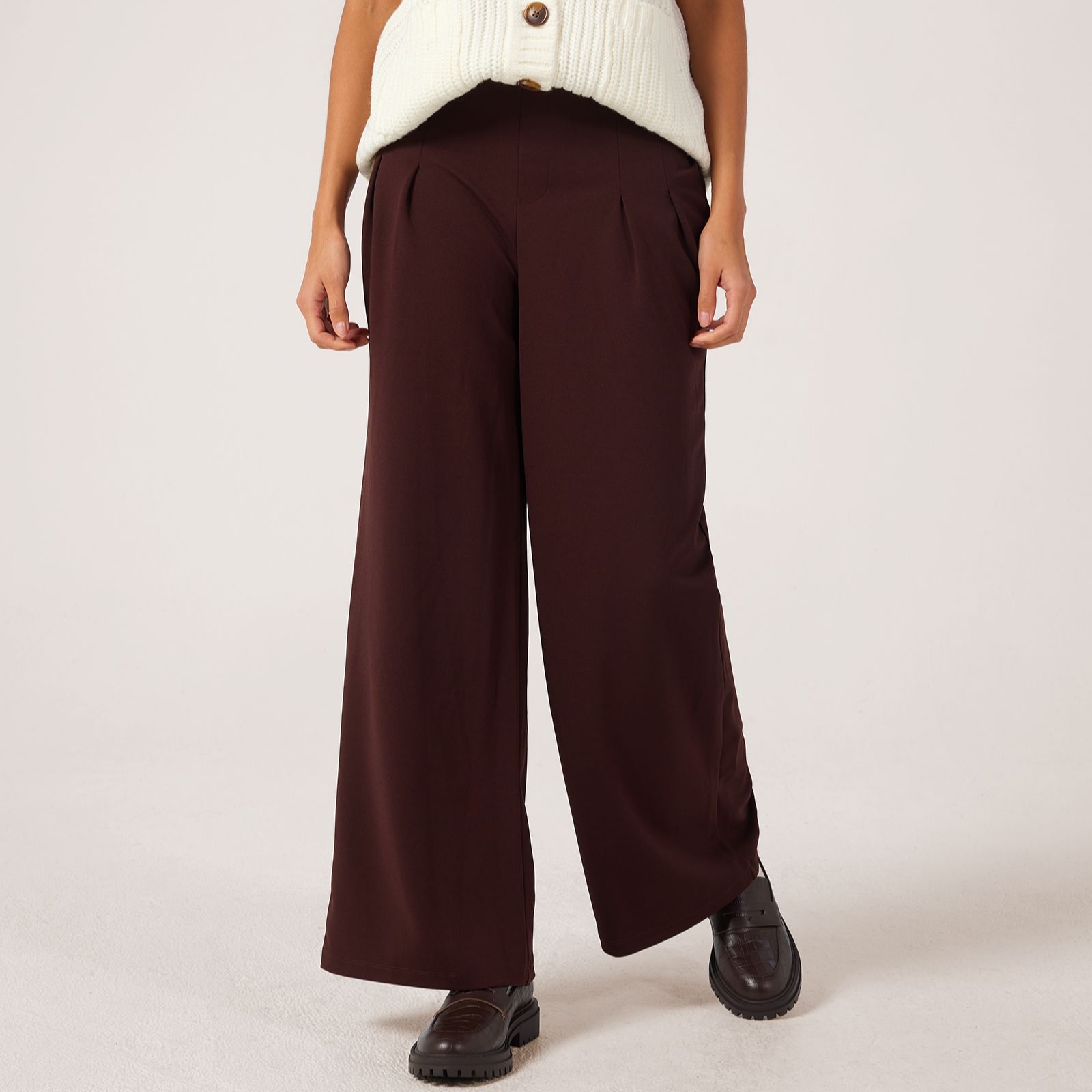 Nina Leonard Wide Leg Trousers
