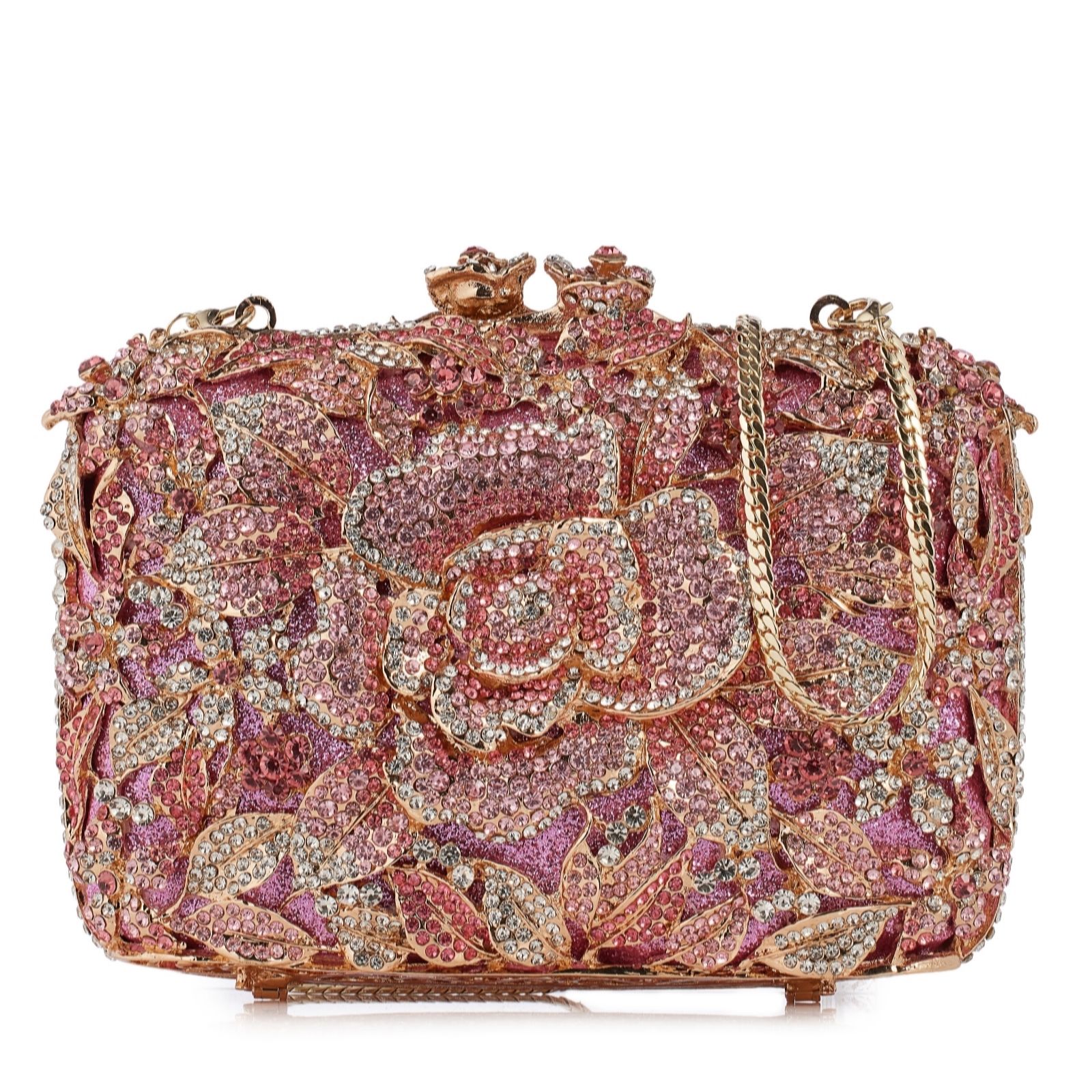 Outlet Butler & Wilson Crystal Floral Clutch Bag