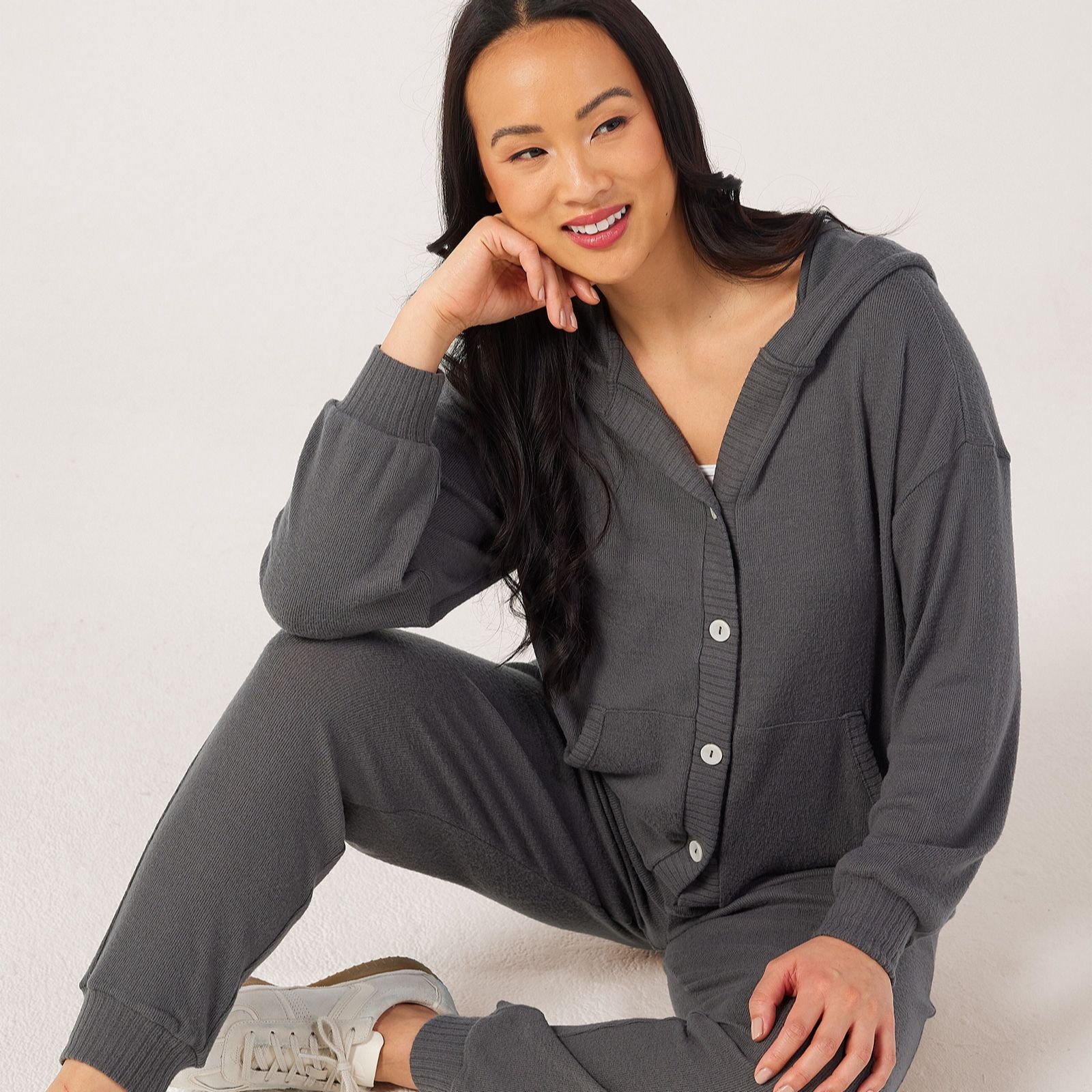 Cozee Home Lounge Knitted Hoodie