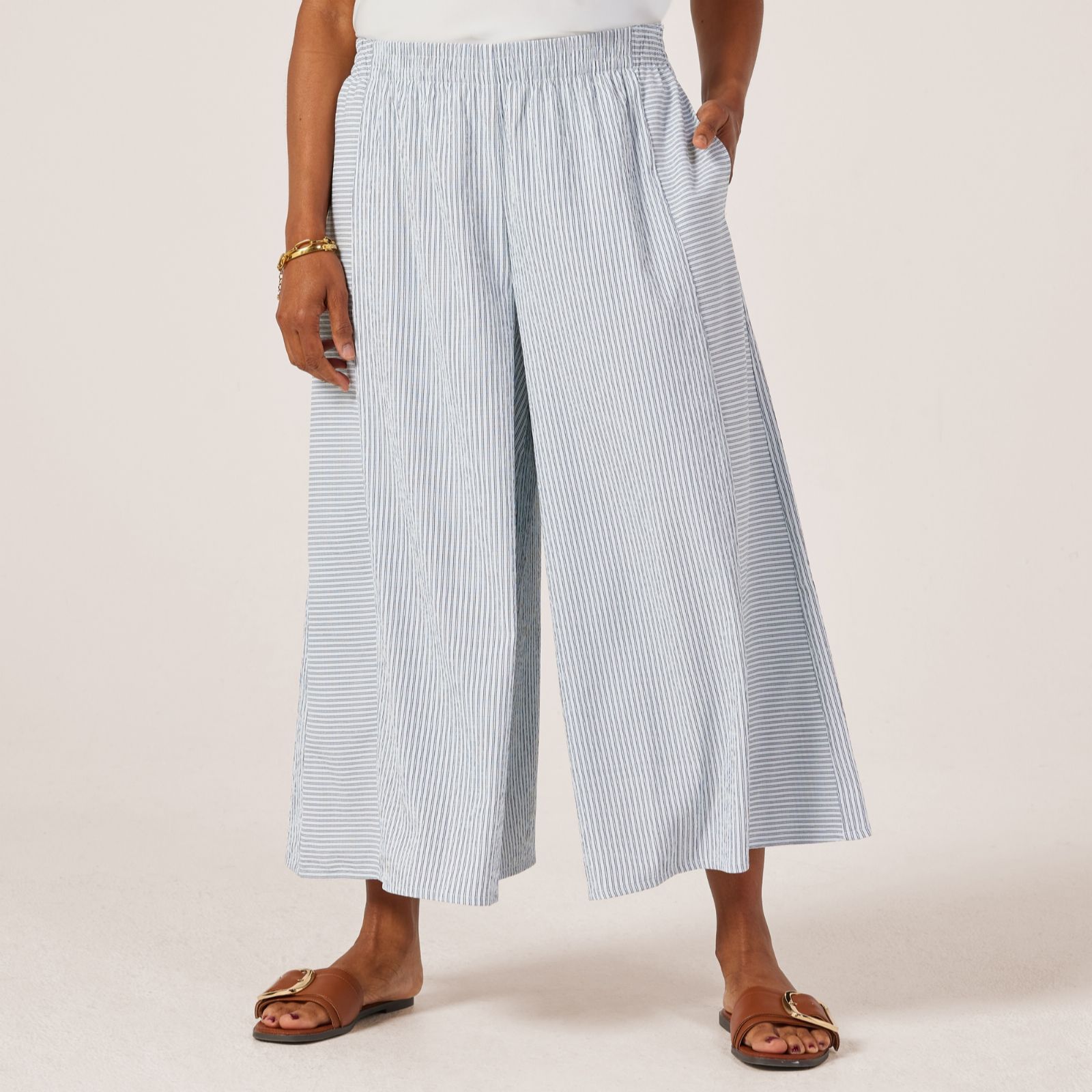 Kim & Co Seersucker Roxy Petite Culottes