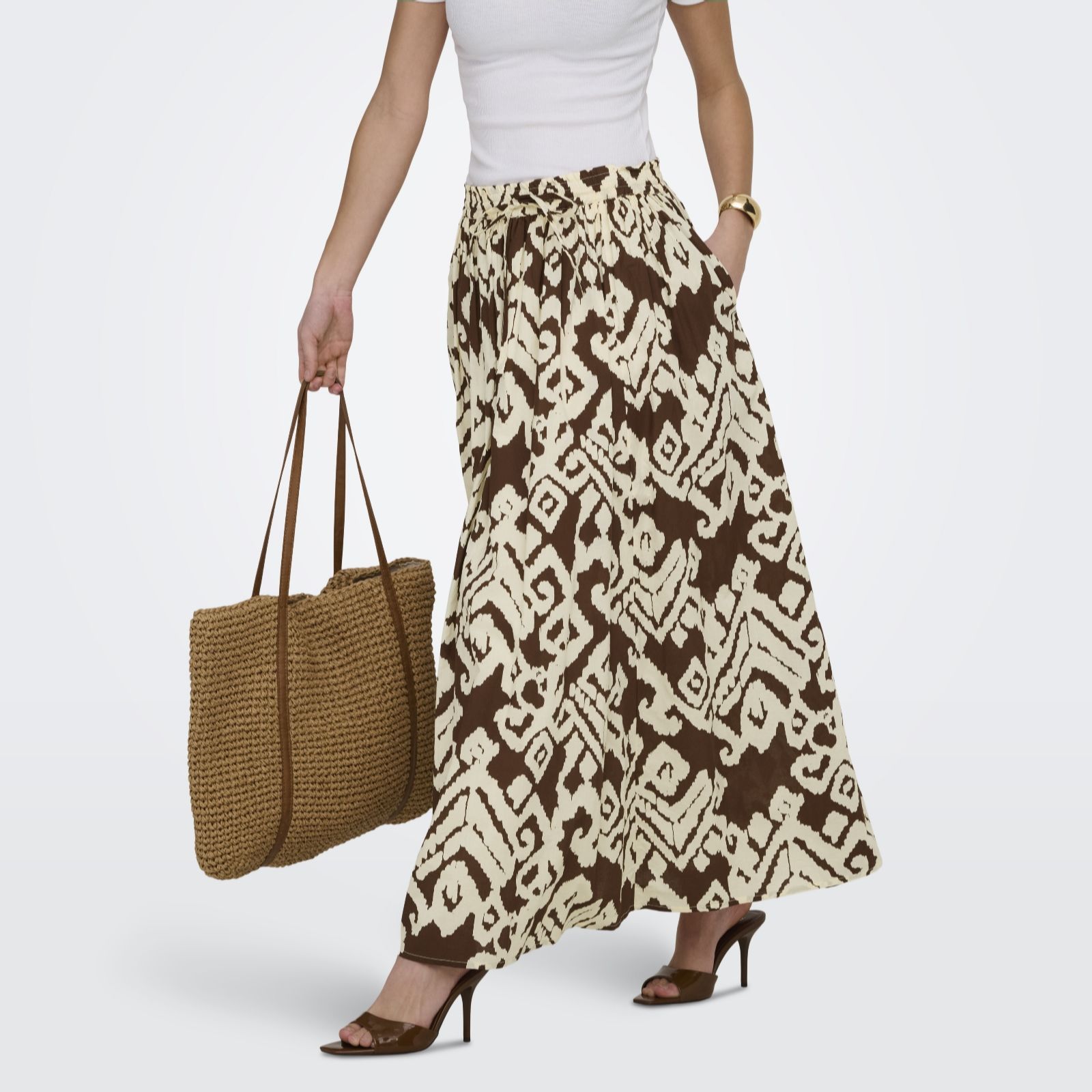 JDY Diego High Waisted Maxi Skirt