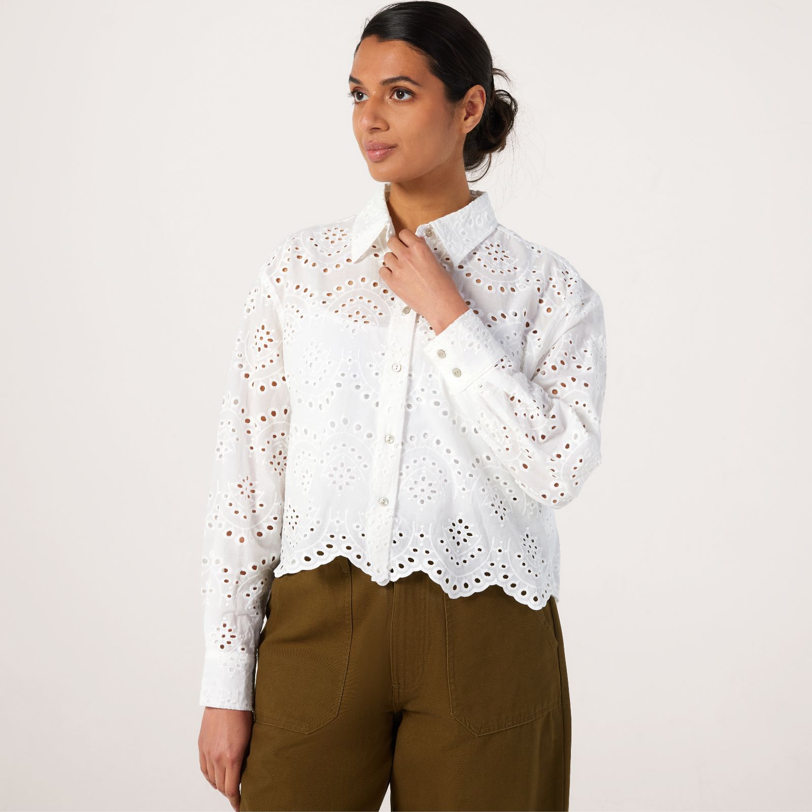 Only Valais Broderie Shirt