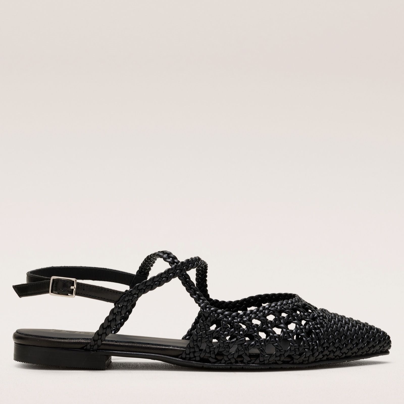 Dansi Leather Woven Flat