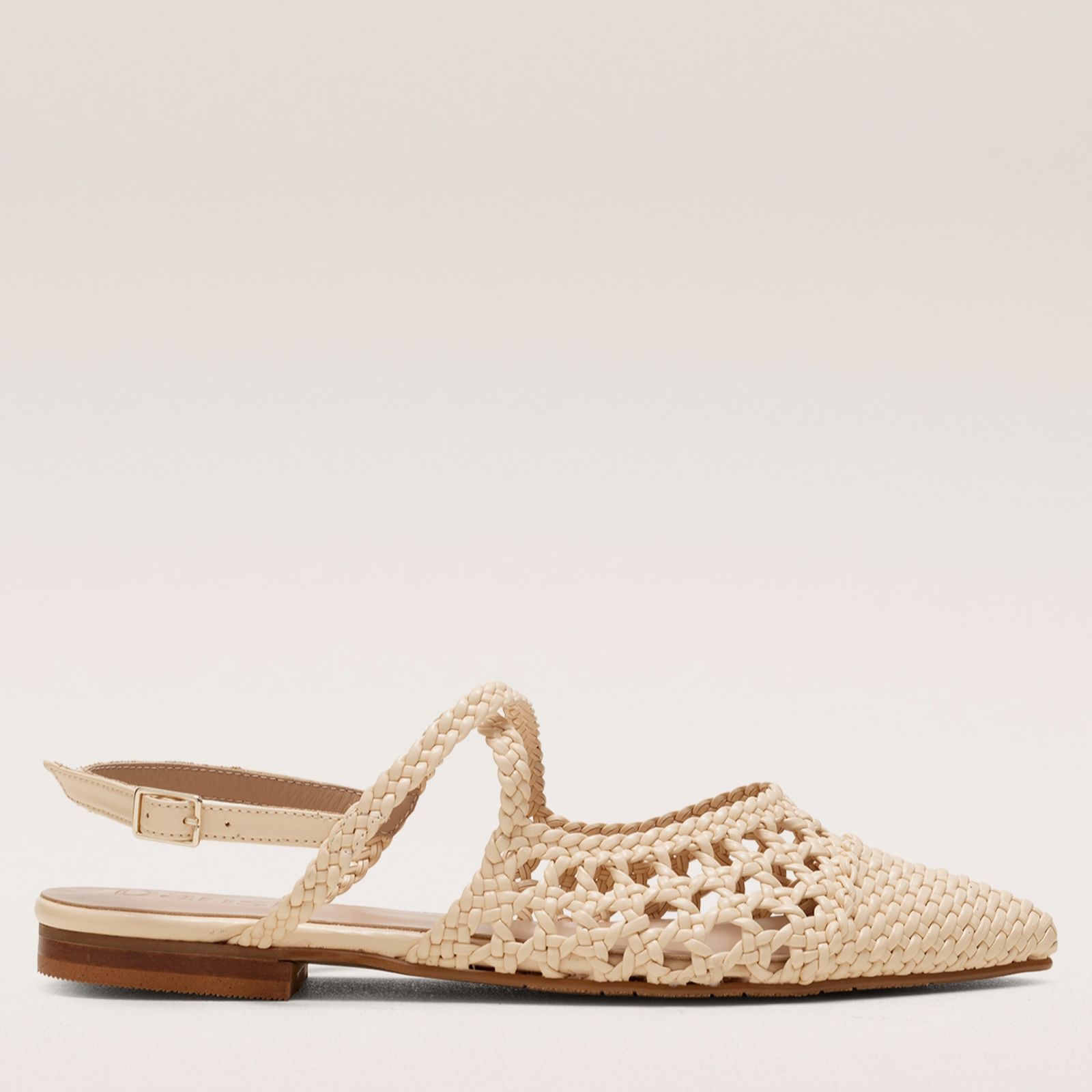 Dansi Leather Woven Flat