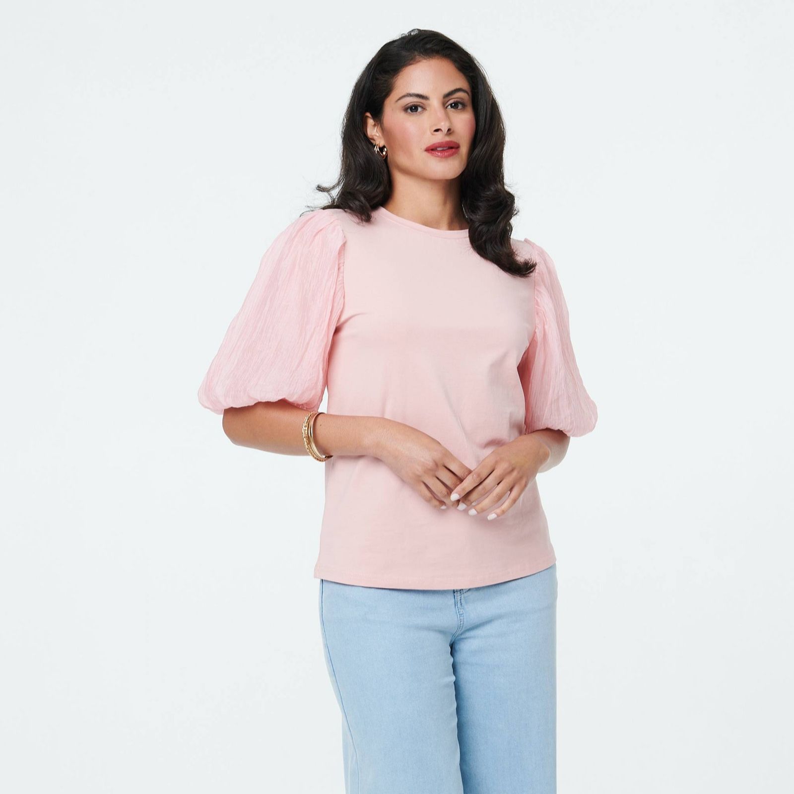 Izabel London Puff Sleeve T-Shirt