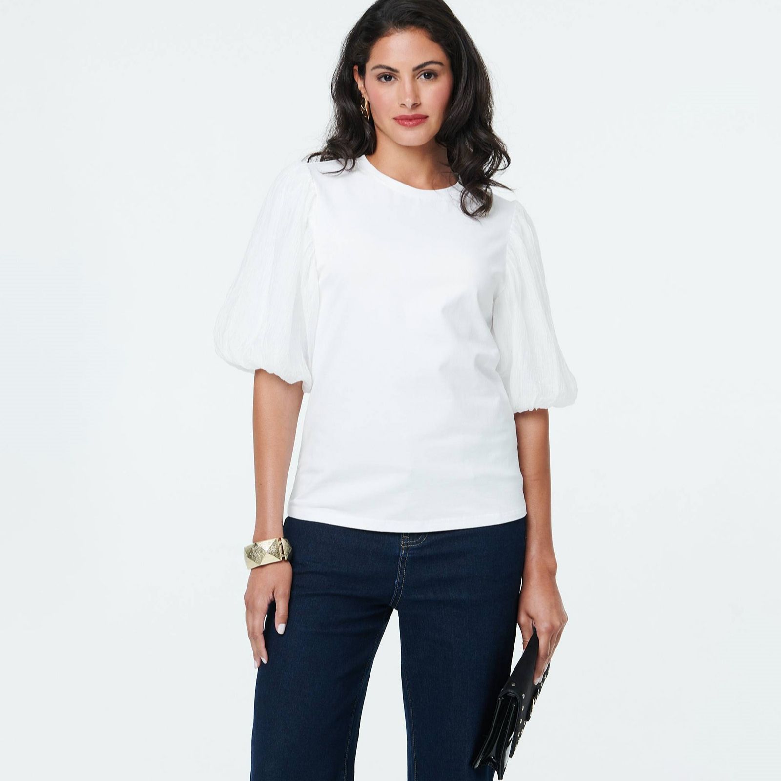 Izabel London Puff Sleeve T-Shirt
