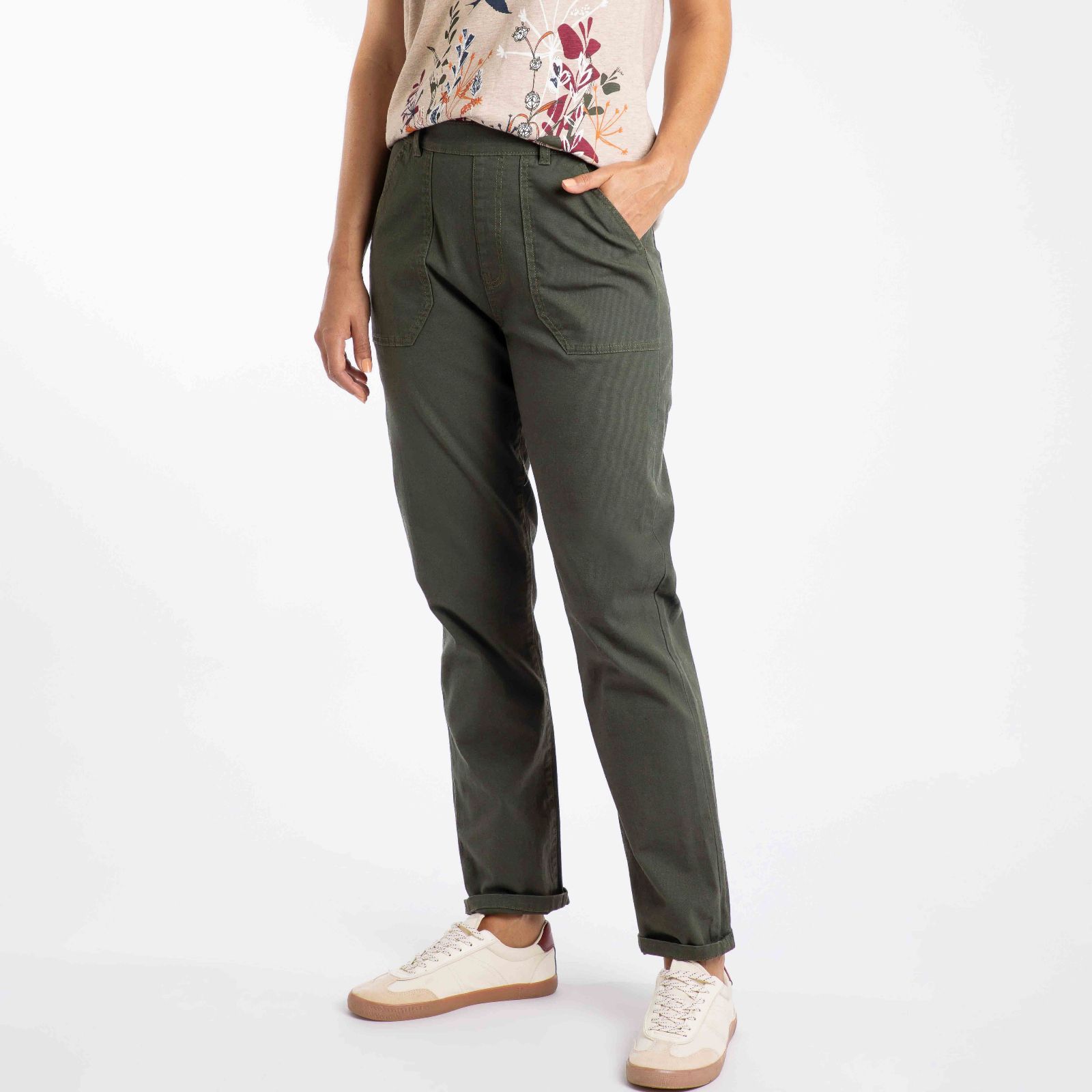 Weird Fish Malorri Cotton Chino Trousers