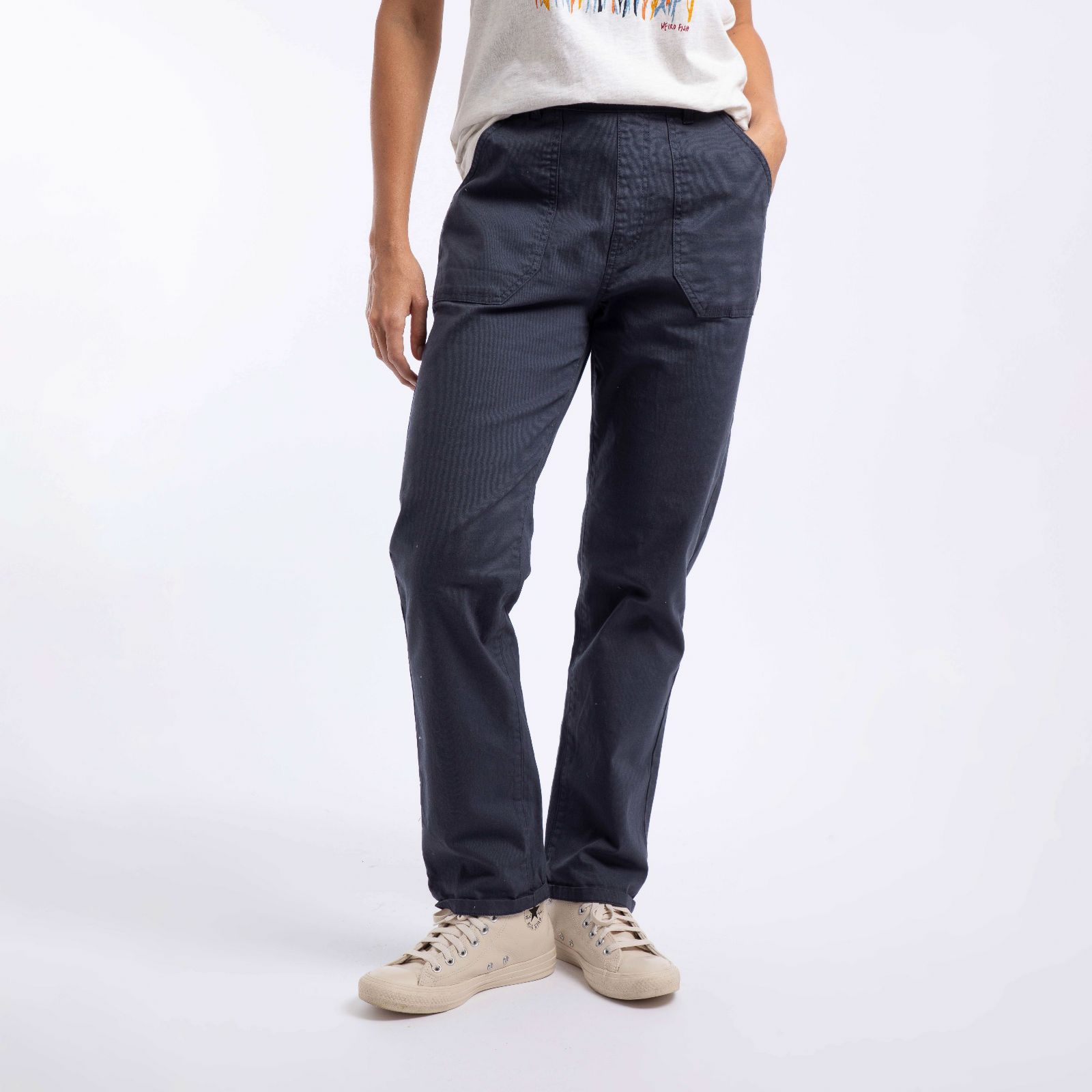 Weird Fish Malorri Cotton Chino Trousers