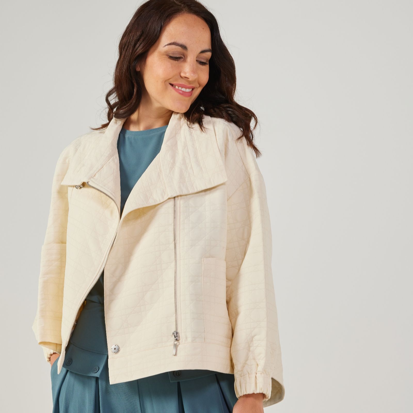 Wynne Collection Spring Jacquard Jacket - QVC UK