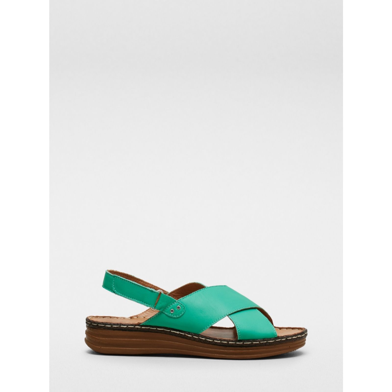Outlet Adesso Dahlia Leather Cross Over Sandals