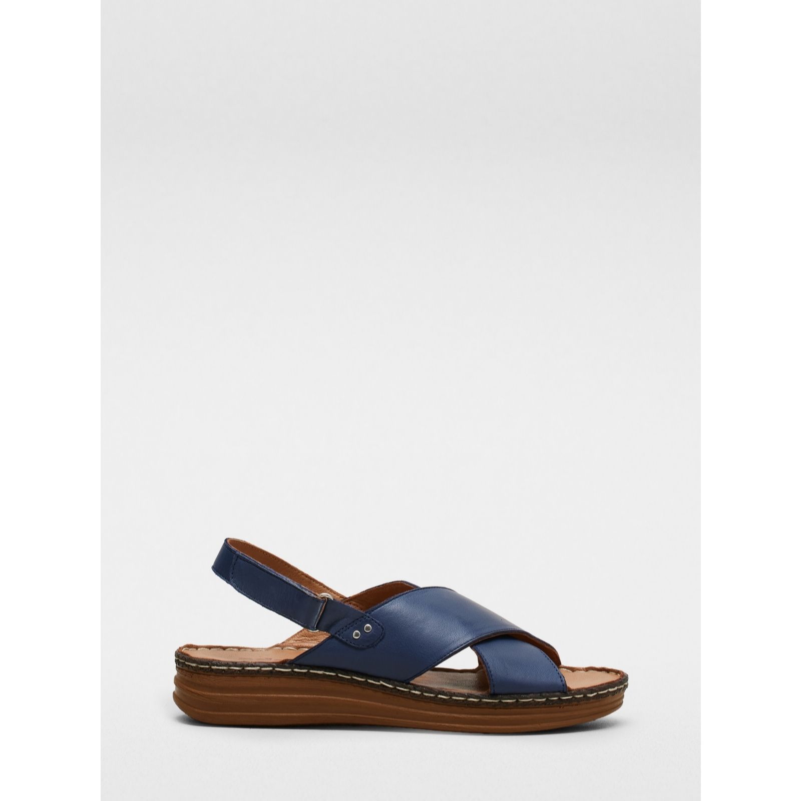 Outlet Adesso Dahlia Leather Cross Over Sandals