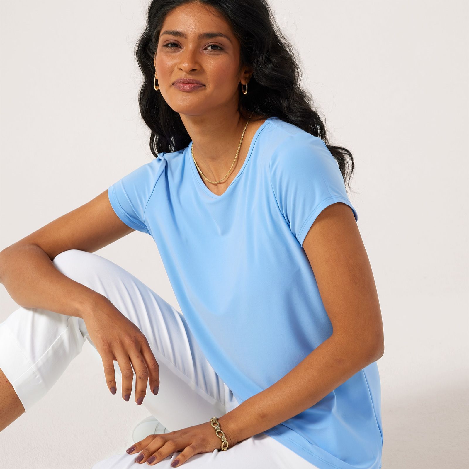 Kim & Co Brazil Jersey Sleeveless Basic T-Shirt