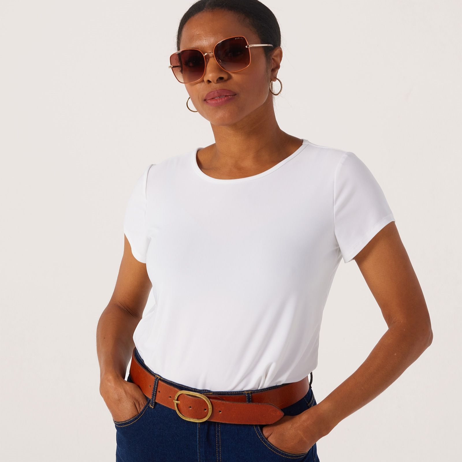 Kim & Co Brazil Jersey Sleeveless Basic T-Shirt