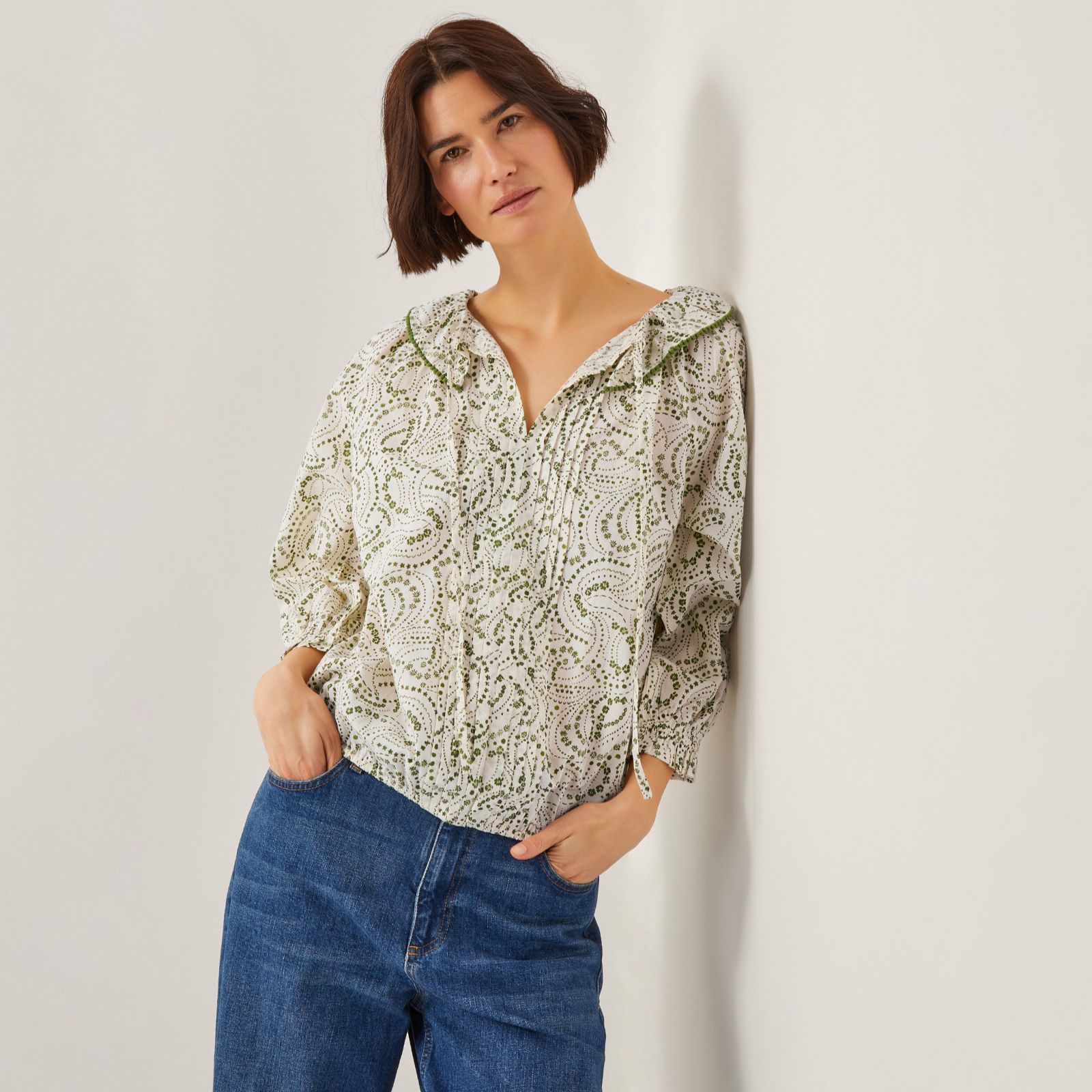 Monsoon Nina Delma Bubble Hem Top