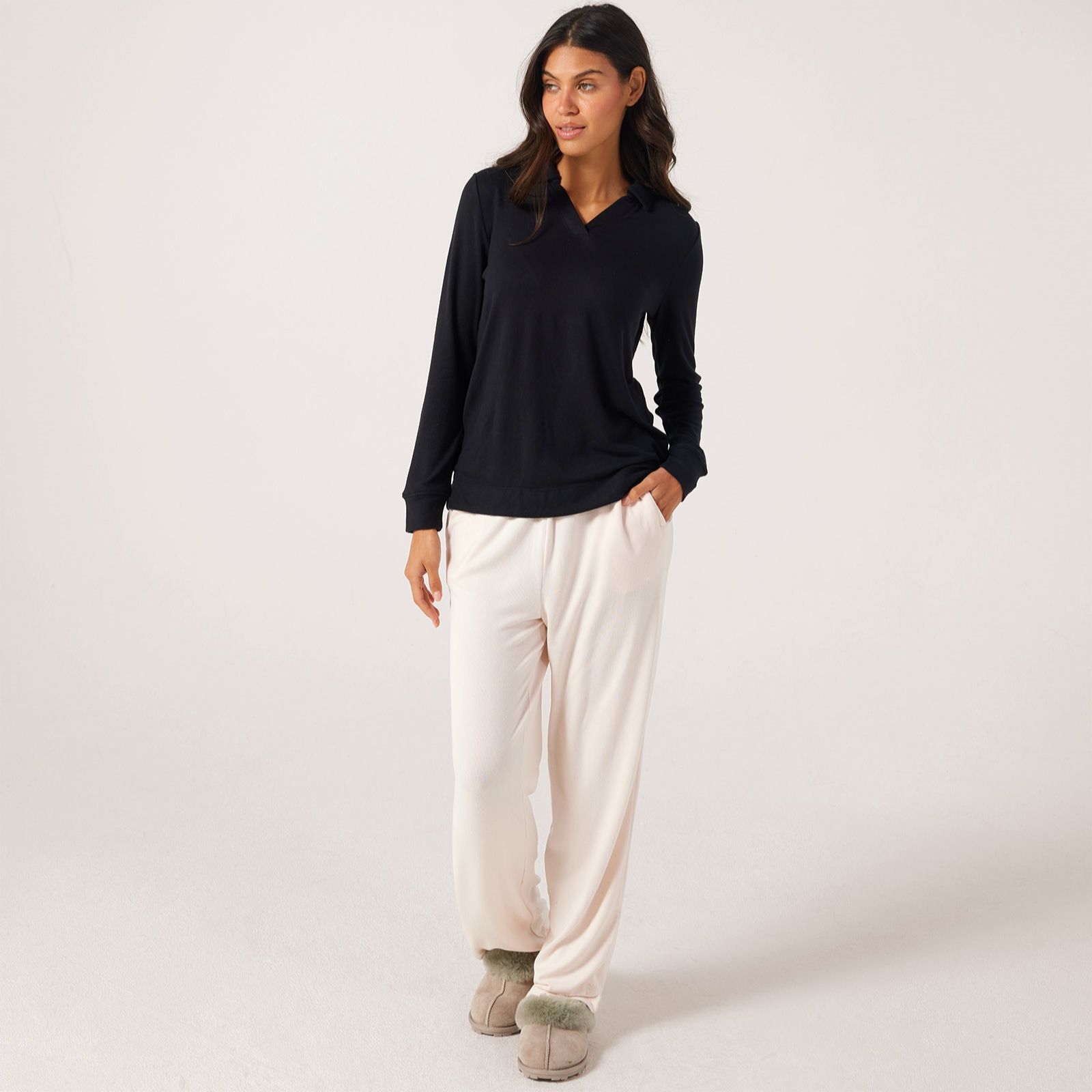 Cuddl Dudds Seriously Soft Collared Pullover