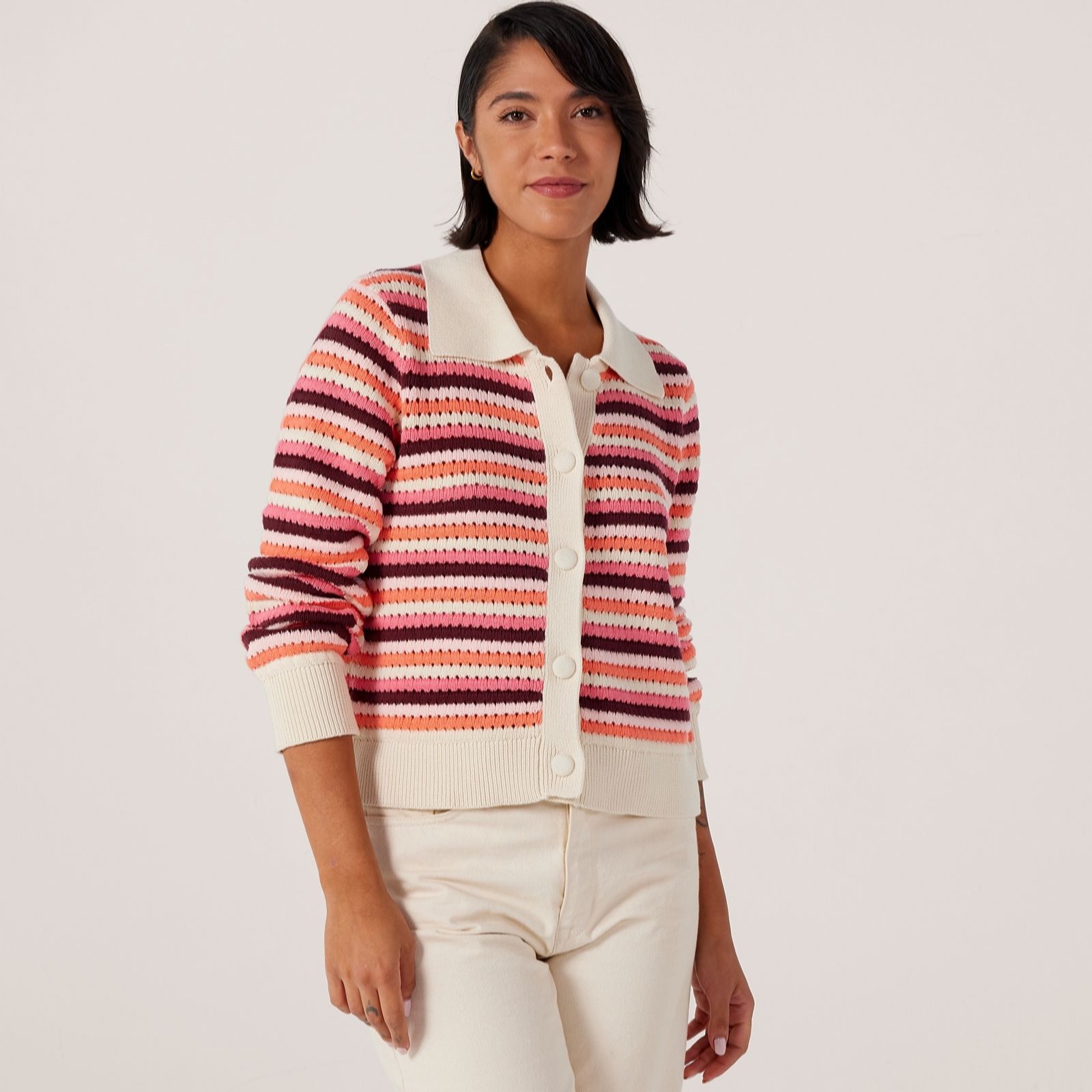 YAS Trimi Stripe Knitted Cardigan