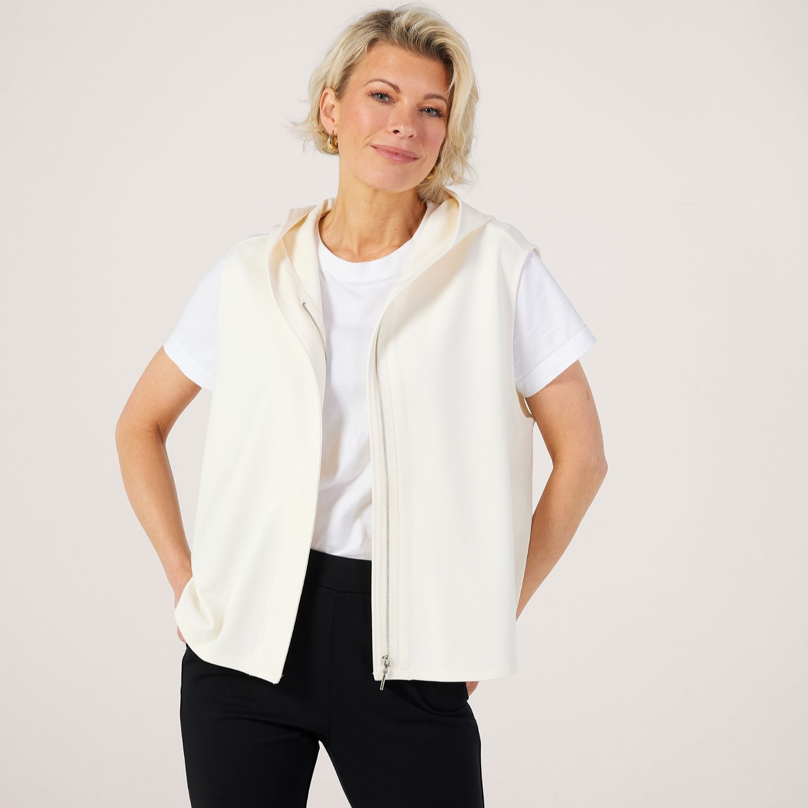 MarlaWynne Collection 360 Stretch Weekender Hooded Gilet