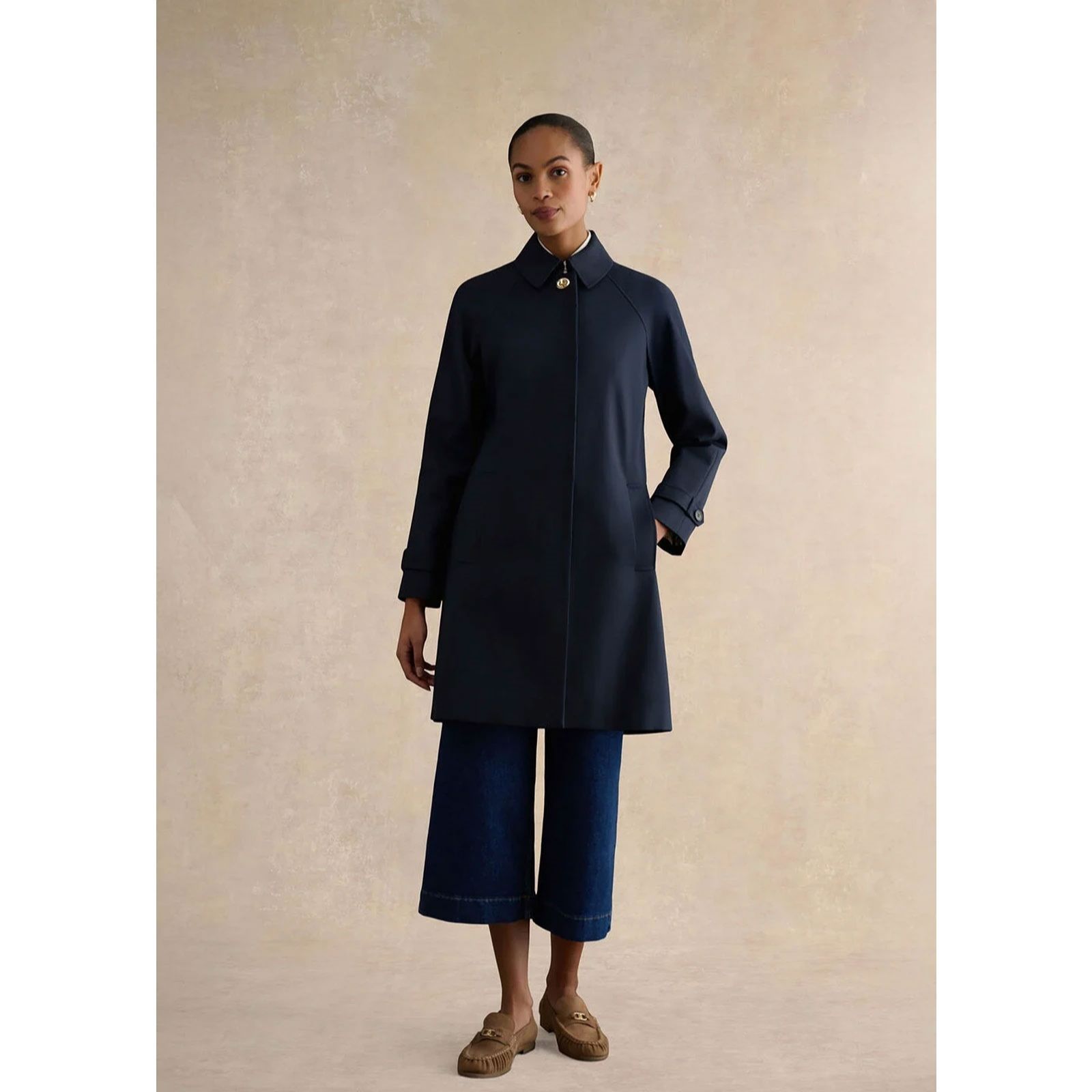 Hobbs London Vivienne Shower Resistant Cotton Blend Trench