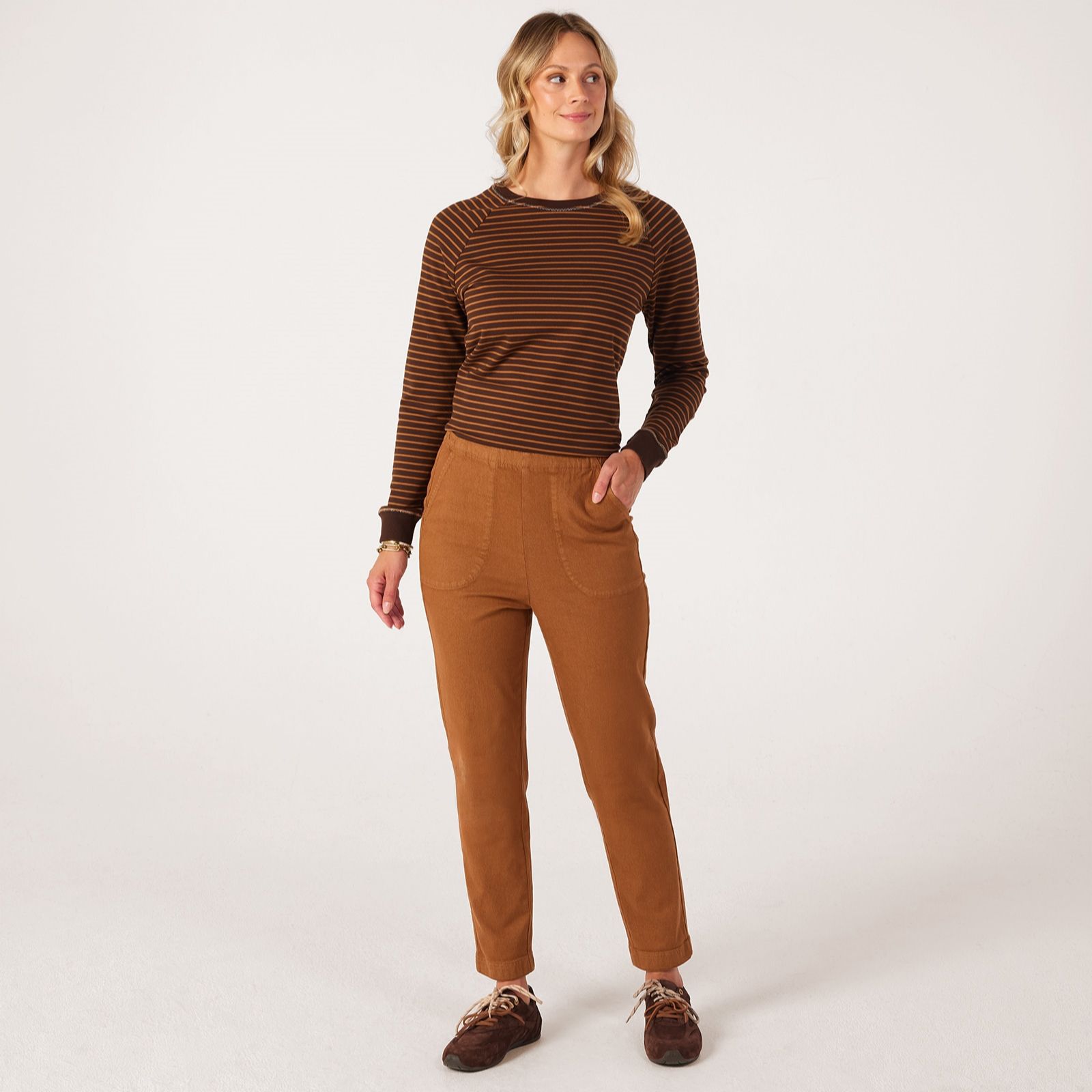 Denim & Co. Flat Front Ankle Jean Standard
