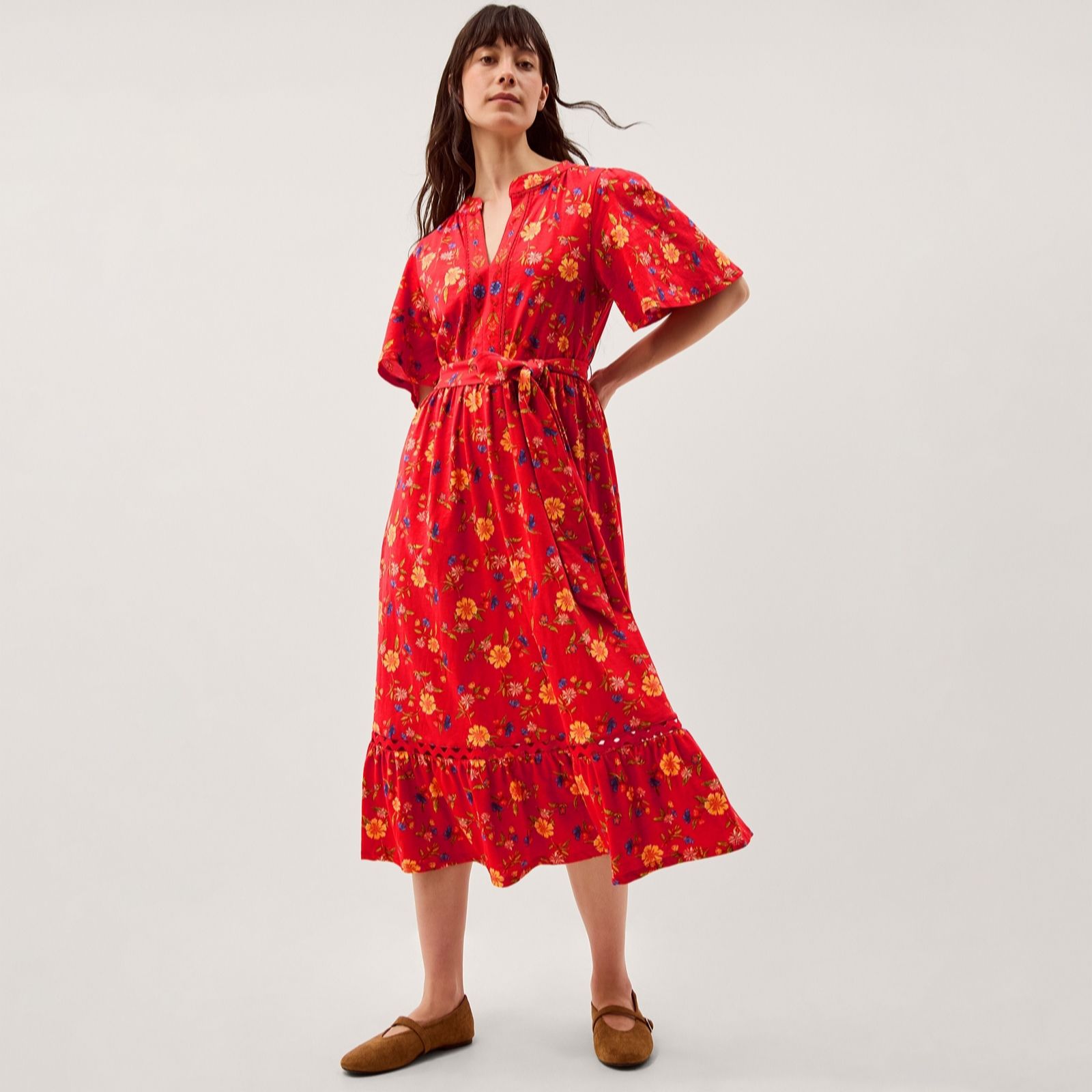 Monsoon Libby Floral Jersey Dress