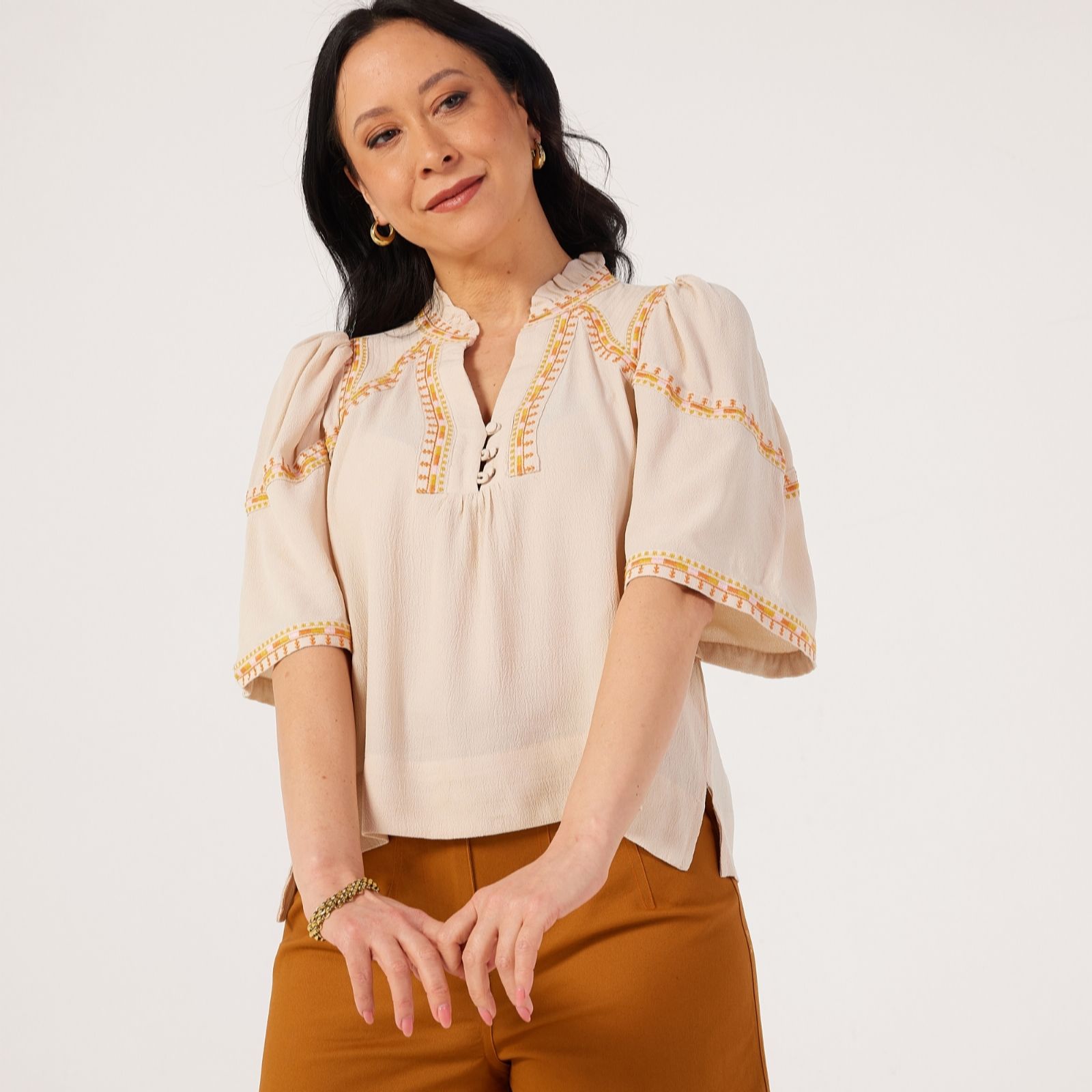 Orfeo Paris Cora Short Sleeved Top