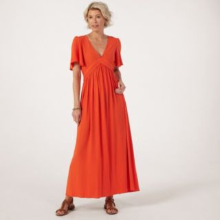 Orfeo Paris Kora Long Dress with Short Sleeves