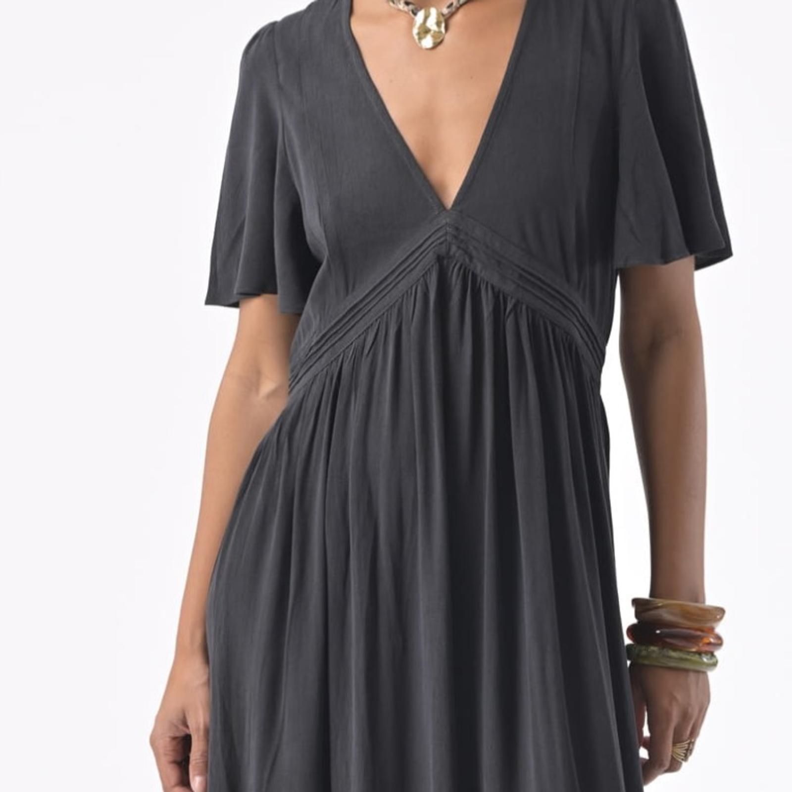 Orfeo Paris Kora Long Dress with Short Sleeves