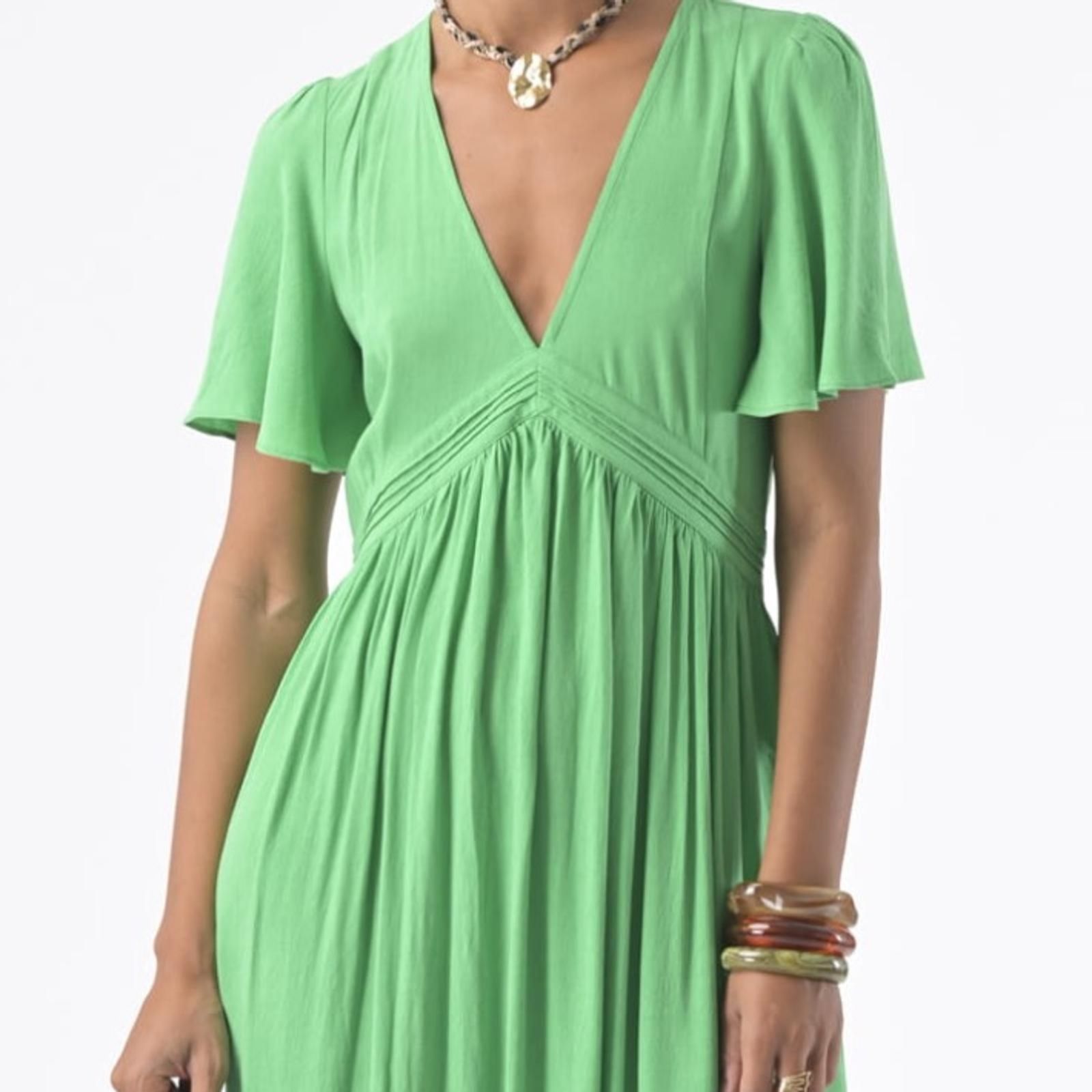 Orfeo Paris Kora Long Dress with Short Sleeves