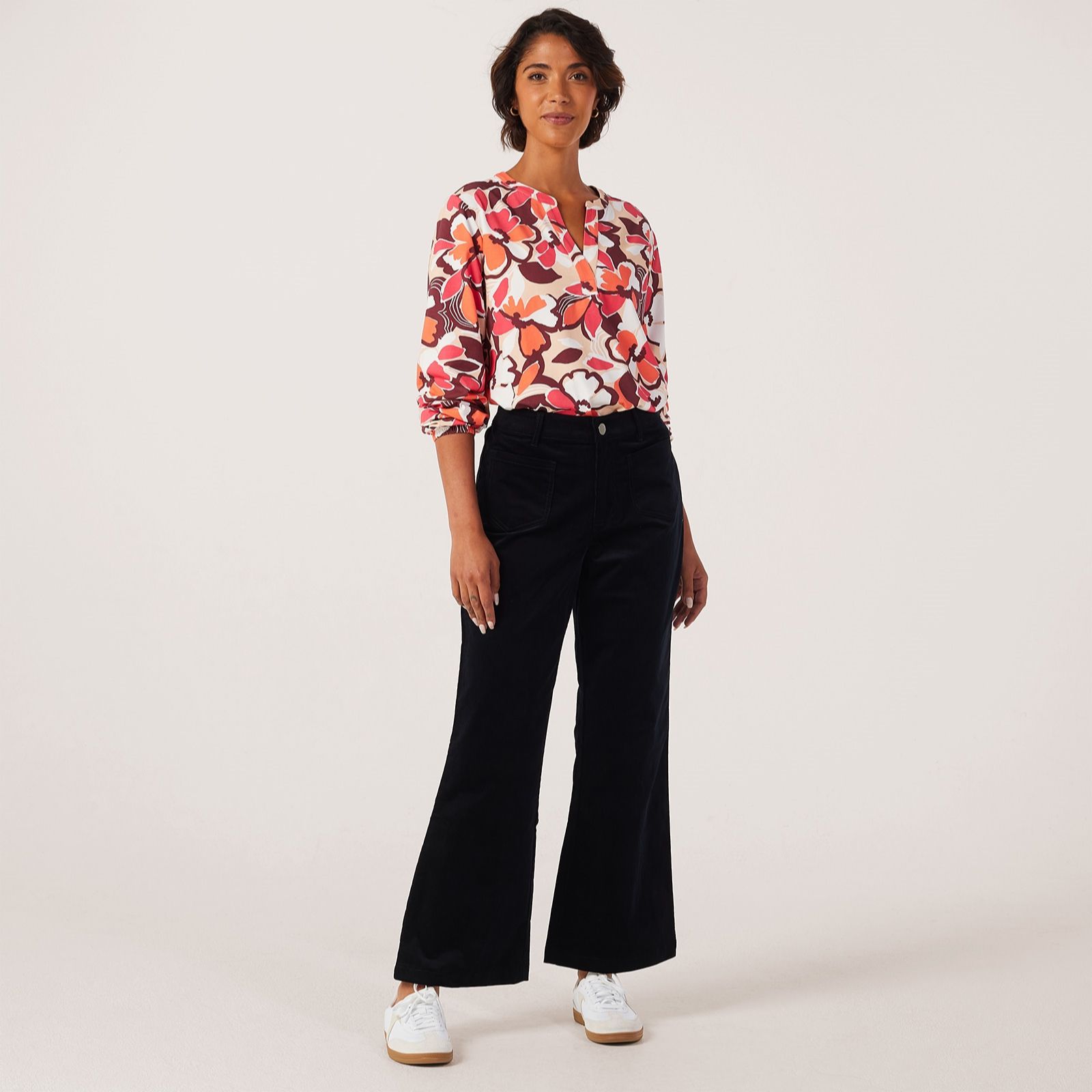 Denim & Co Bootcut Corduroy Trouser Petite