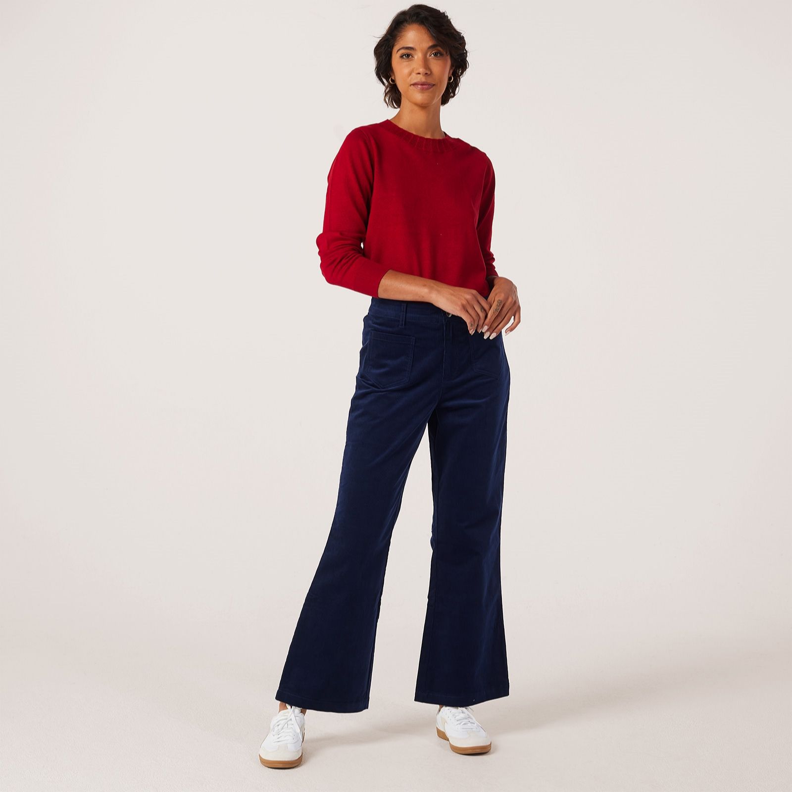 Denim & Co Bootcut Corduroy Trouser Petite