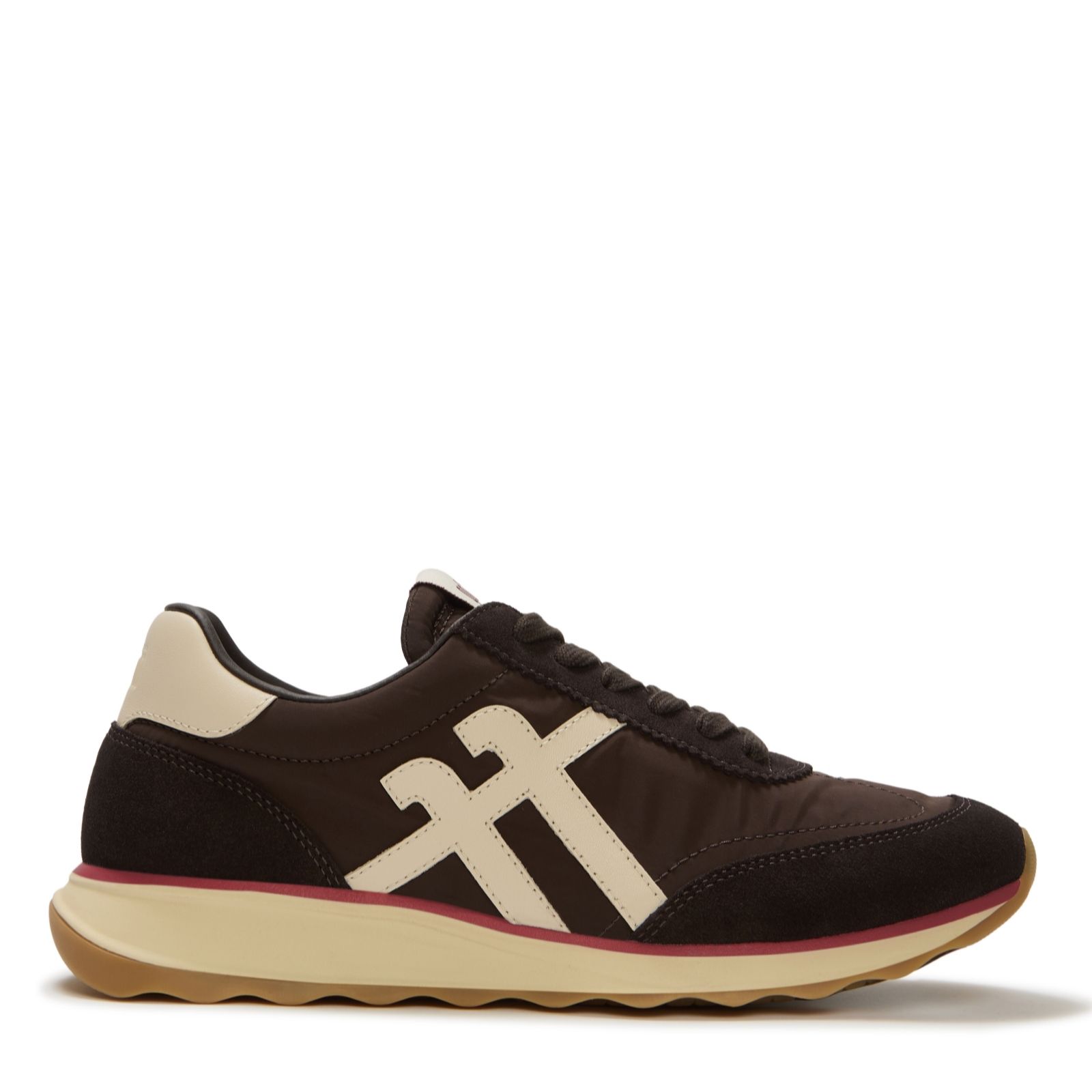 Outlet Fitflop Retro-Q FF Fabric/ Suede Sneakers