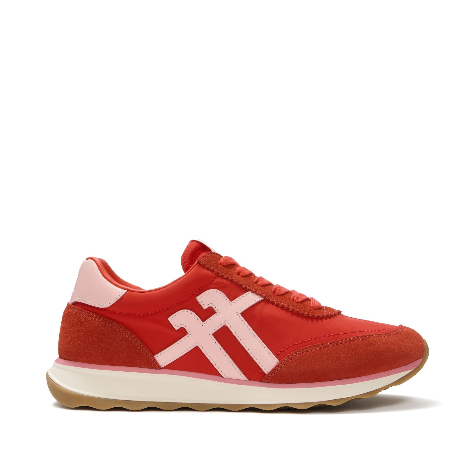 Outlet Fitflop Retro-Q FF Fabric/ Suede Sneakers