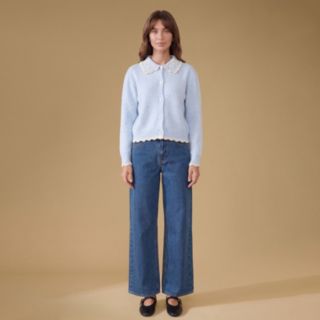 Oasis Embroidered Collar Cardigan