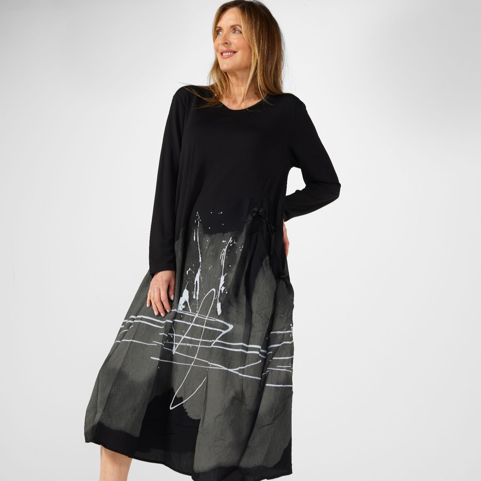 Long skirt dress qvc sale