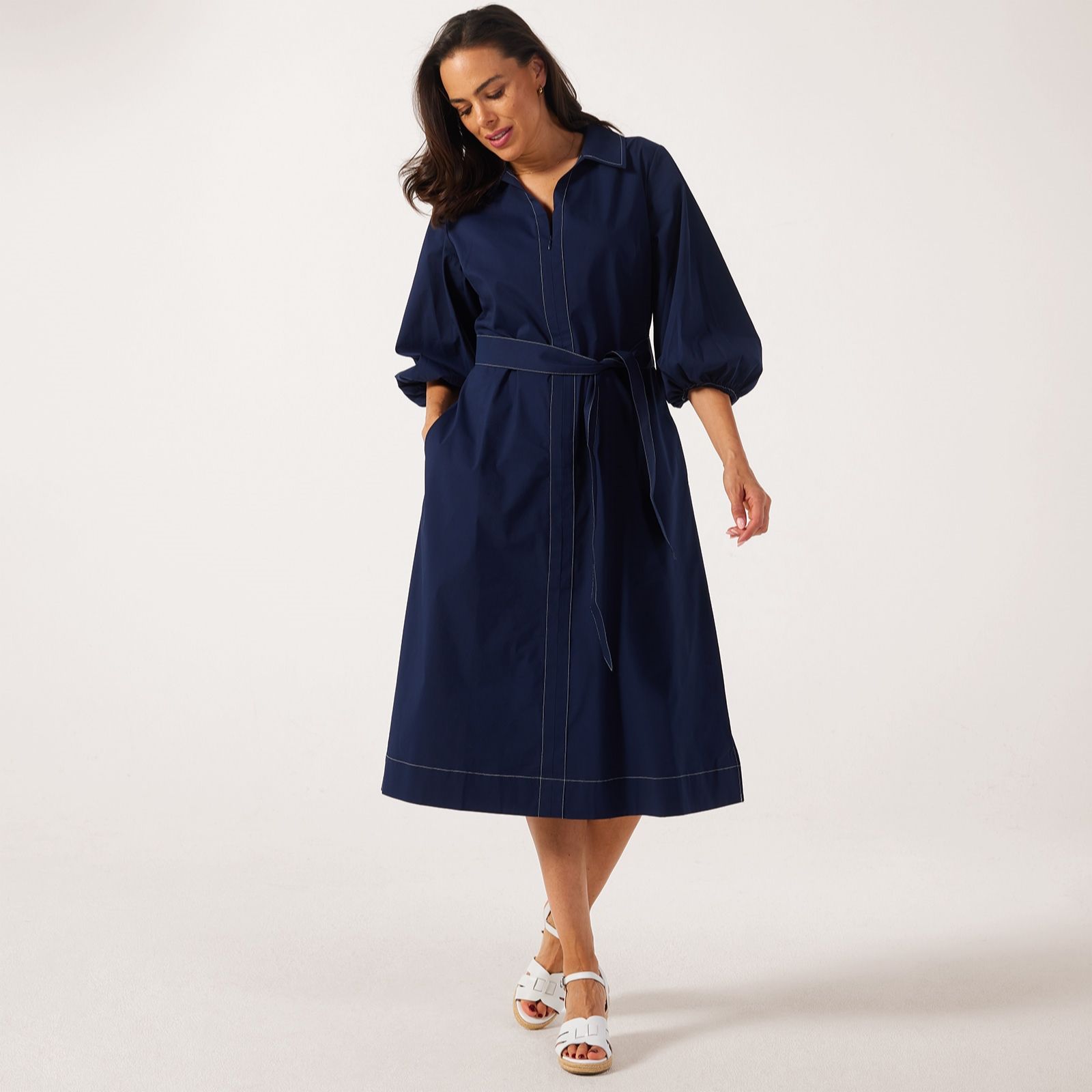 Ruth Langsford Contrast Stitch Dress Standard