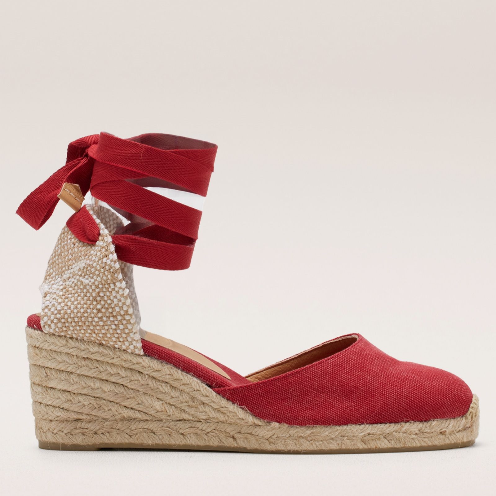 Castaner Carina Cotton Wedge Espadrille Sandal