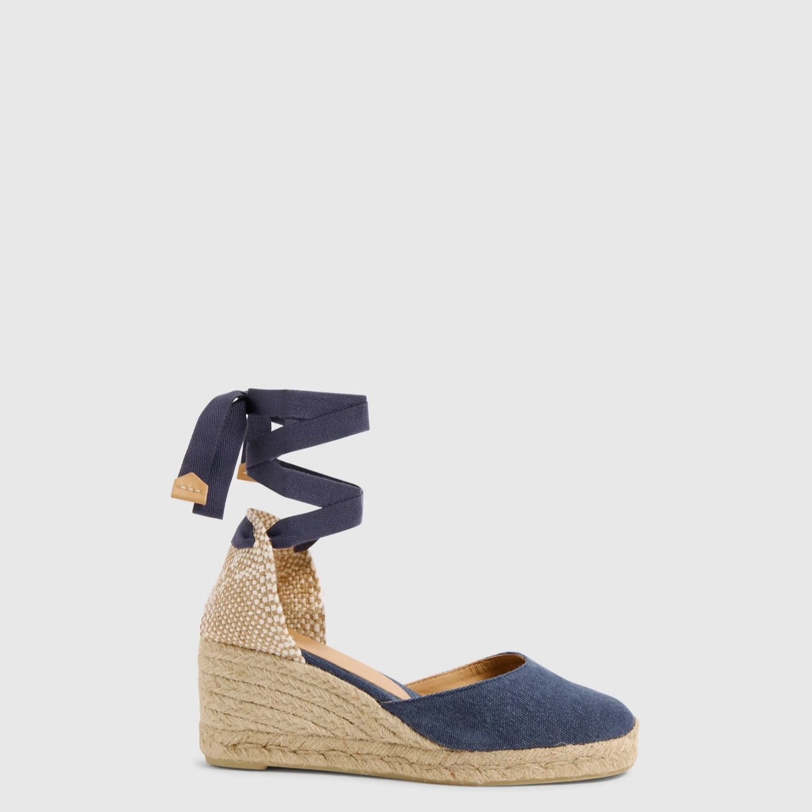 Castaner Carina Cotton Wedge Espadrille Sandal