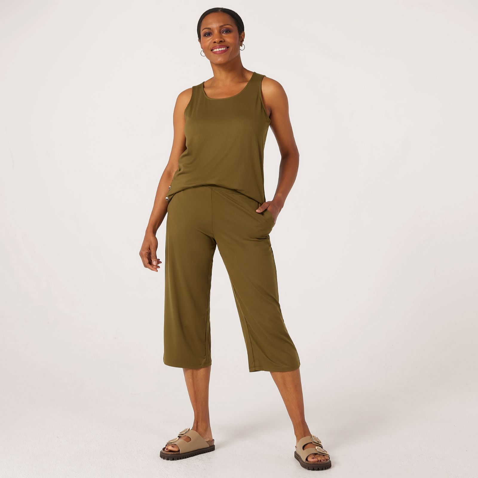 Cuddl Duds Flexwear Cropped Pant