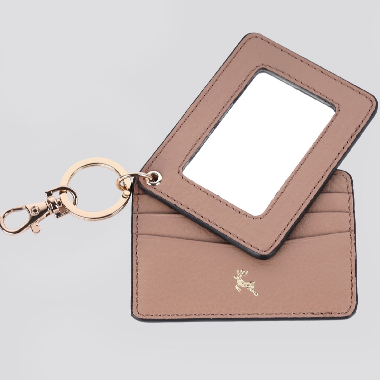 Outlet Ashwood Leather Boxed Cardholder & Mirror Set