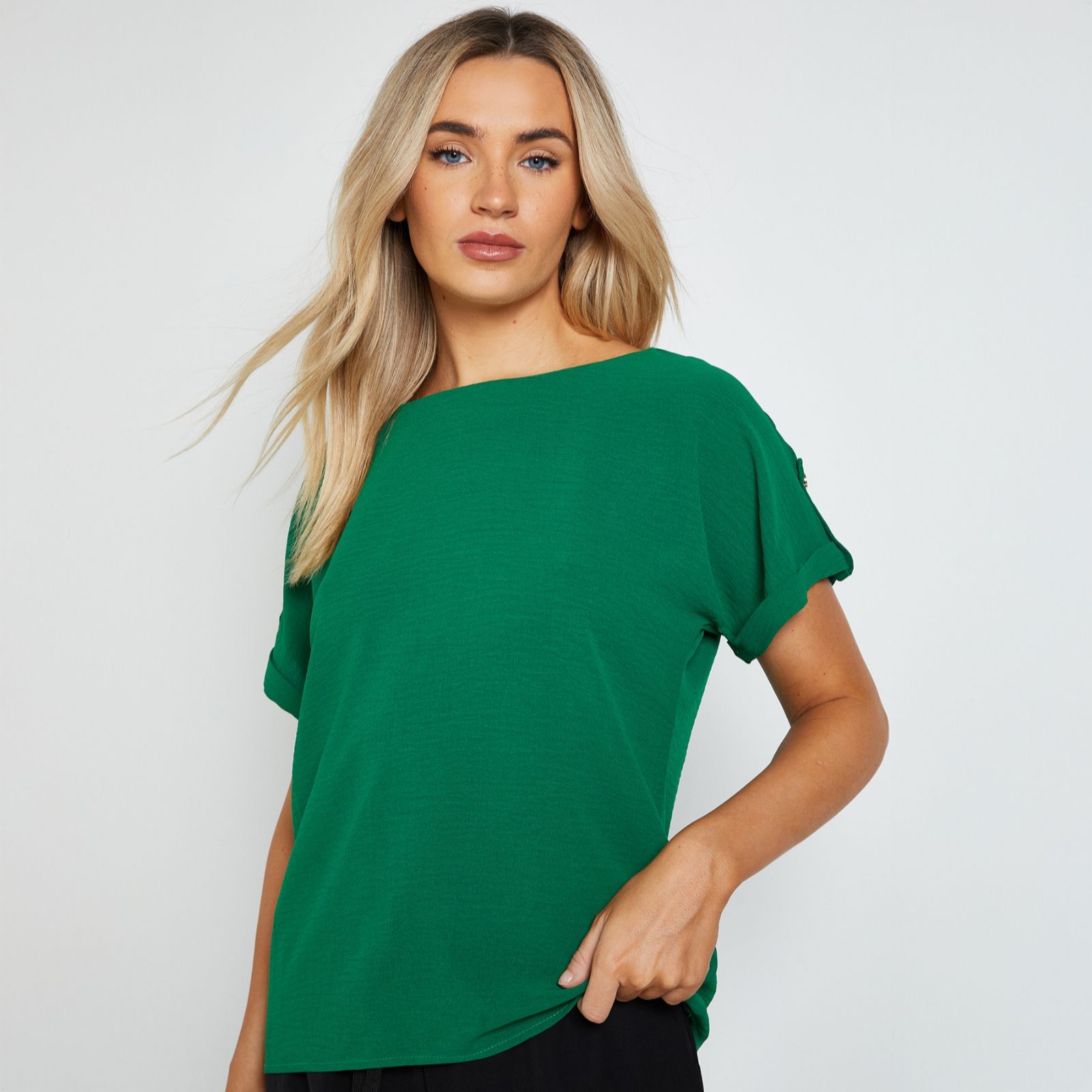 Dorothy Perkins Roll Sleeve Blouse