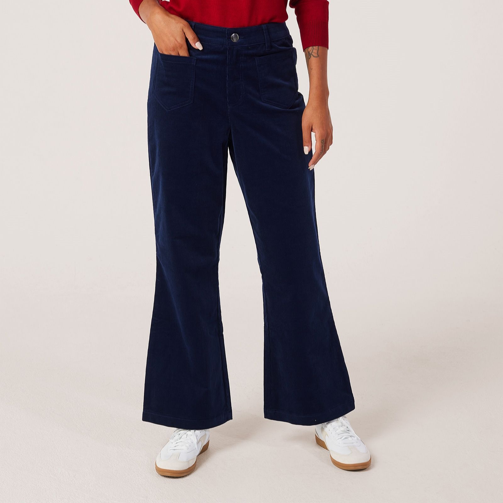 Denim & Co Bootcut Corduroy Trouser Standard