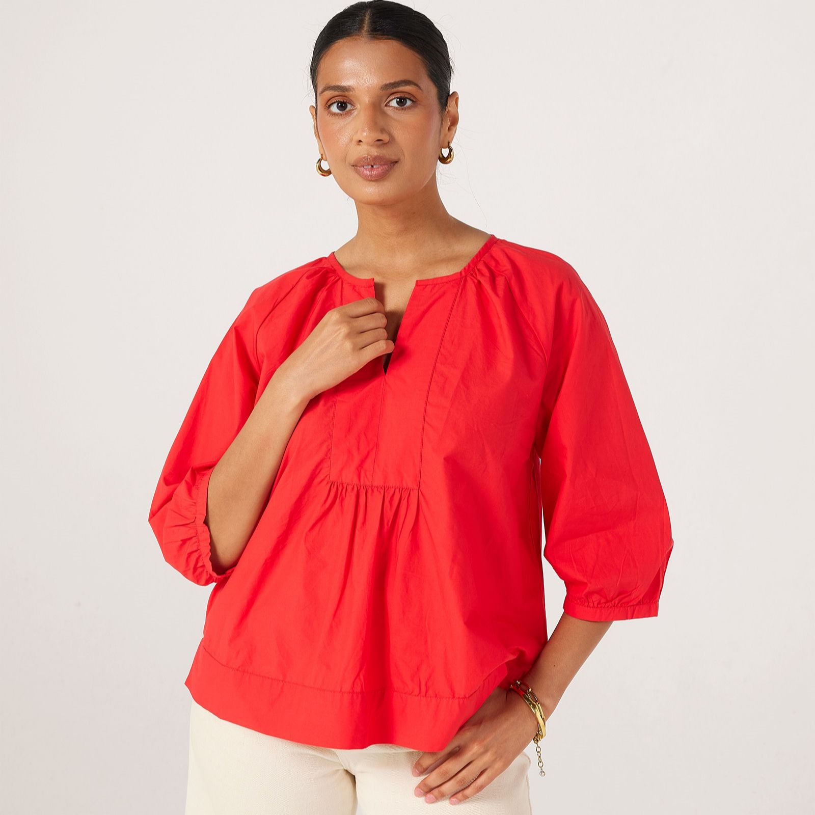 Masai Copenhagen Darethiel 100% Cotton Popplin Top