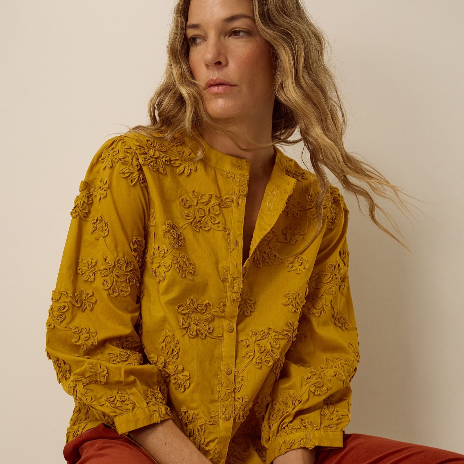Monsoon Blair Embroidered Detail Shirt