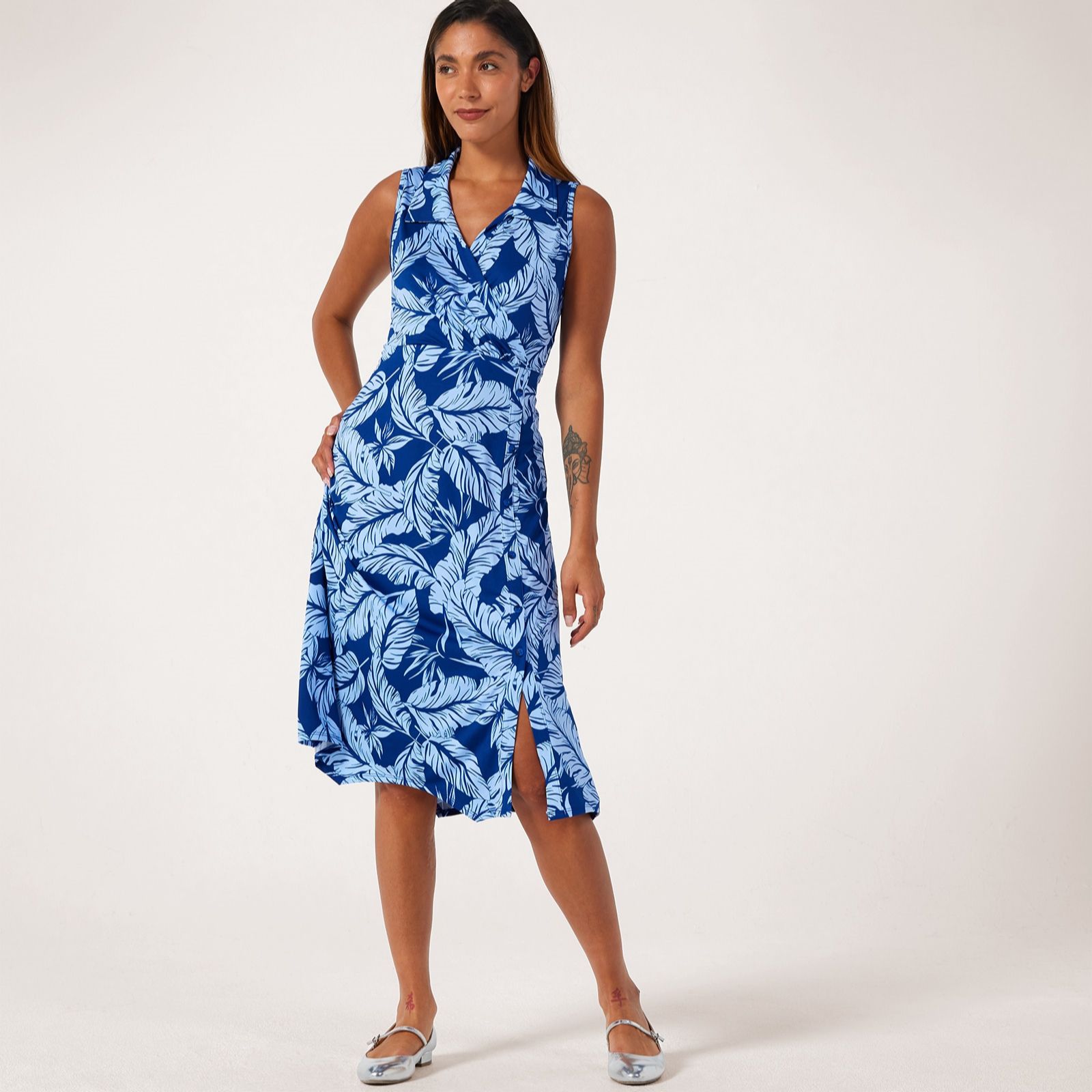 Kim & Co Brazil Jersey Sleeveless Handkerchief Dress
