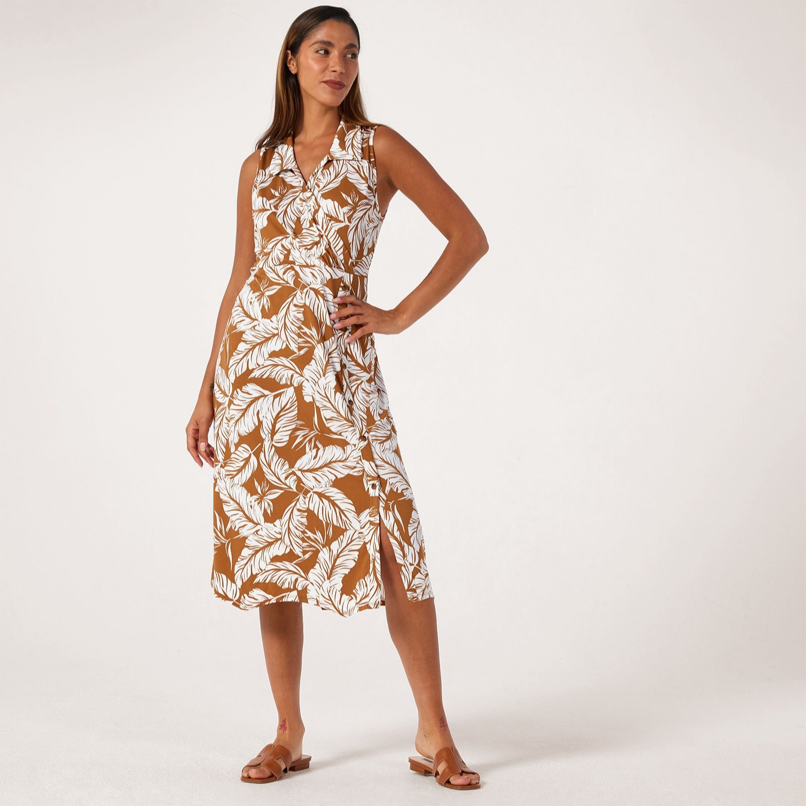 Kim & Co Brazil Jersey Sleeveless Handkerchief Dress