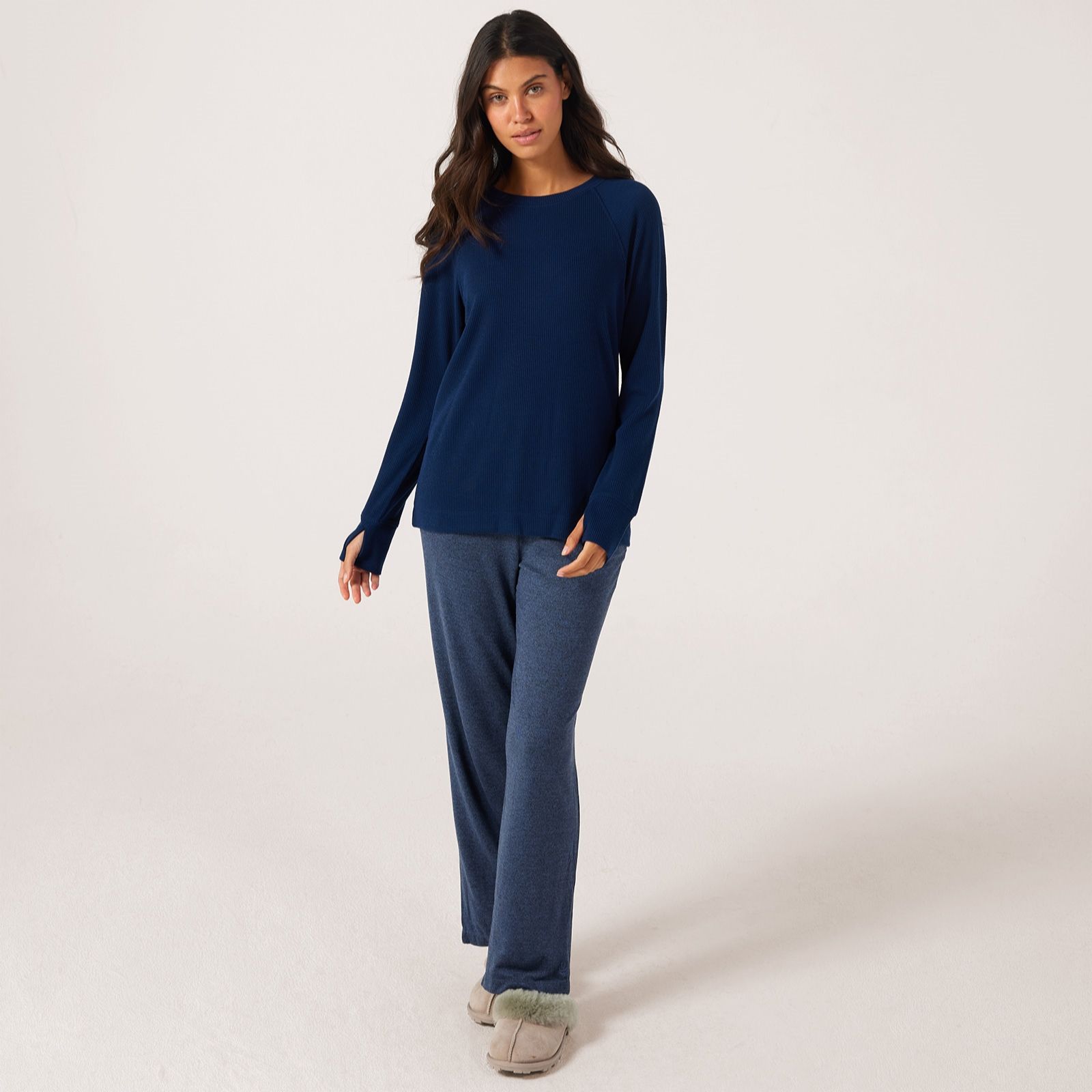 Cuddl Dudds Soft Rib Crew Pullover