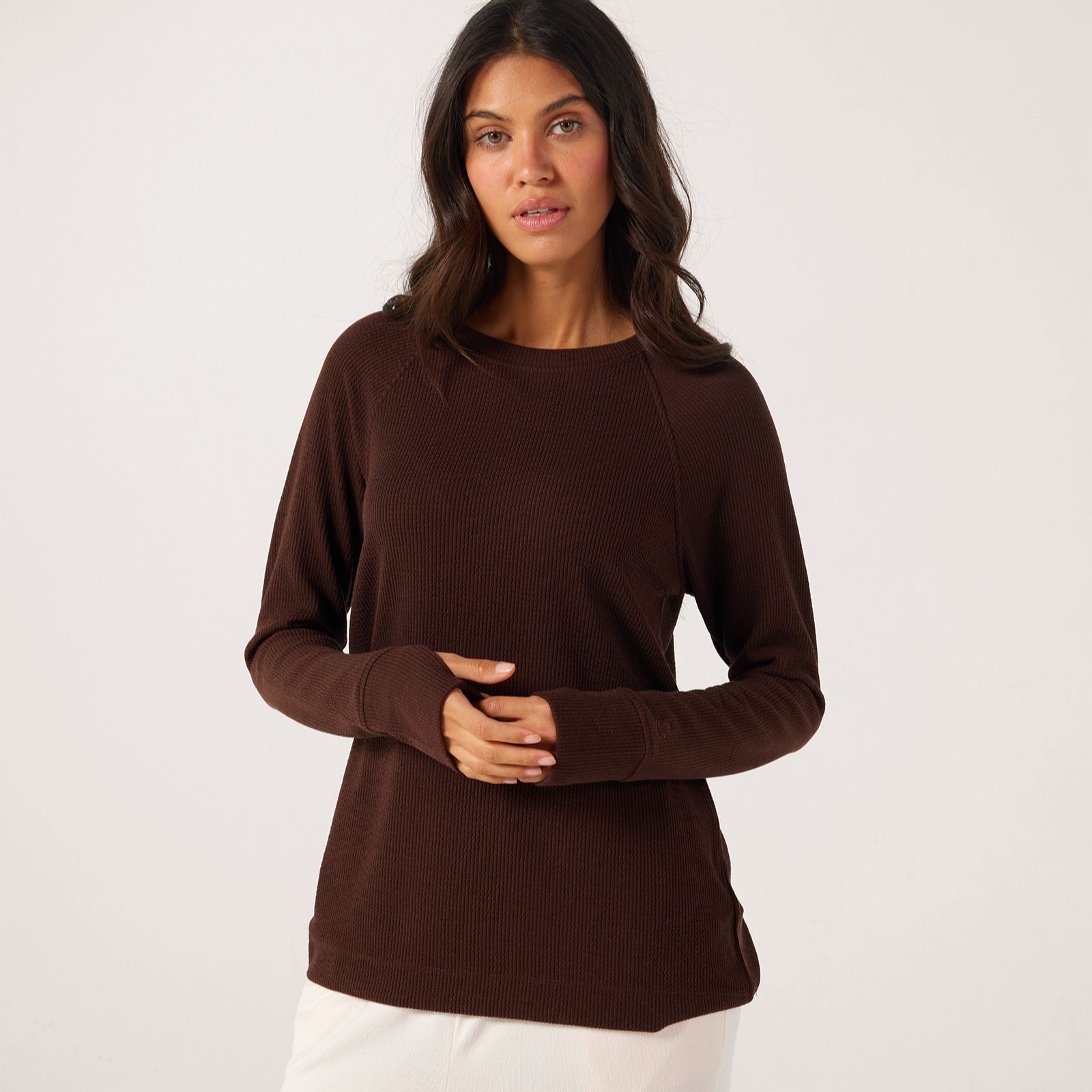 Cuddl Dudds Soft Rib Crew Pullover