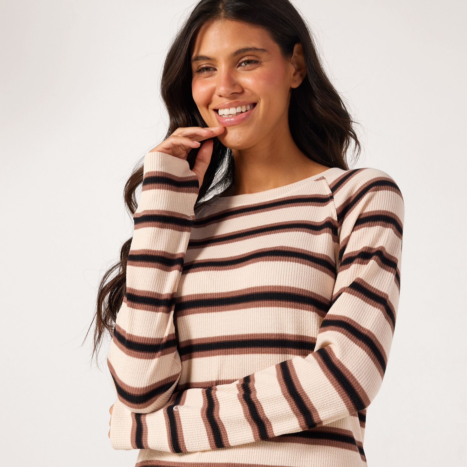 Cuddl Dudds Soft Rib Crew Pullover