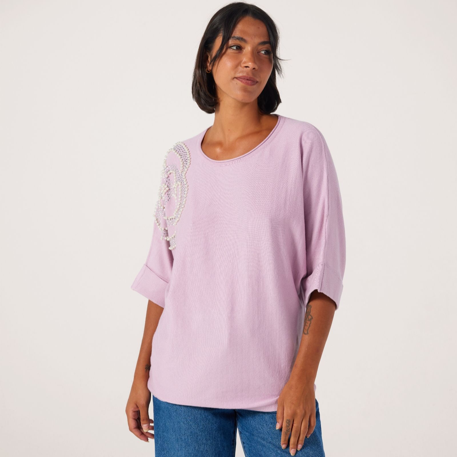 Frank Usher Knit Jumper With 3D Flower